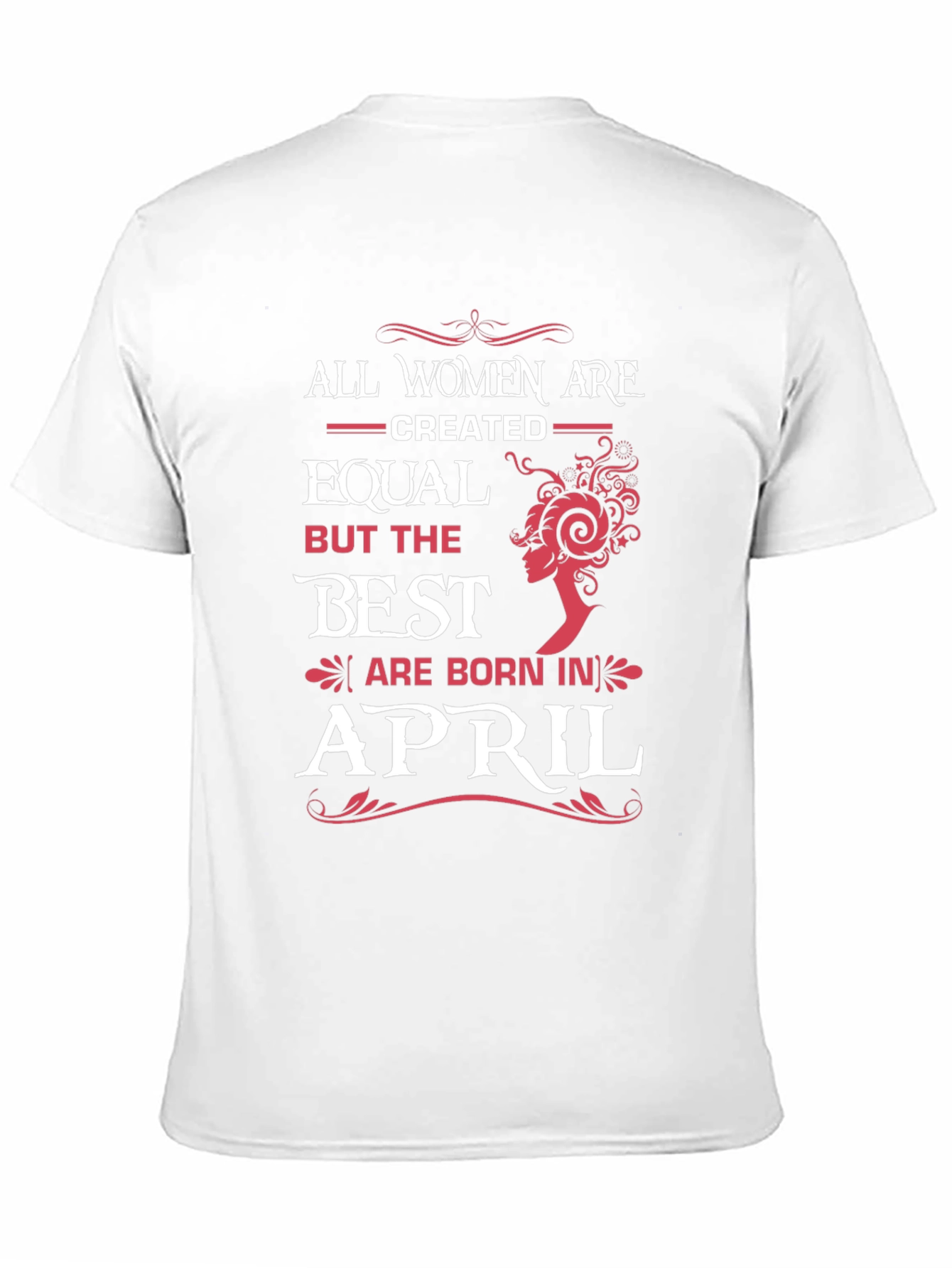 Black Best Women Are Born In April Black T-Shirt view 11