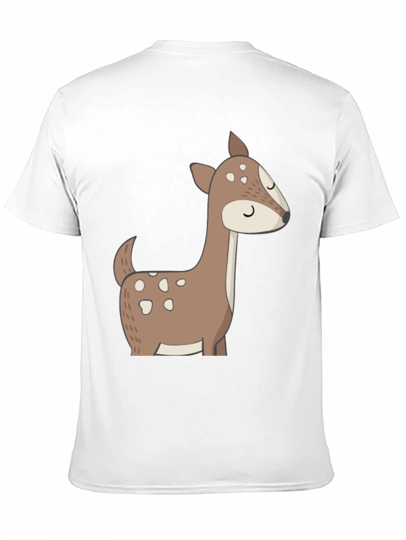 Black Cute Deer Graphic Tee - Black T-Shirt view 11