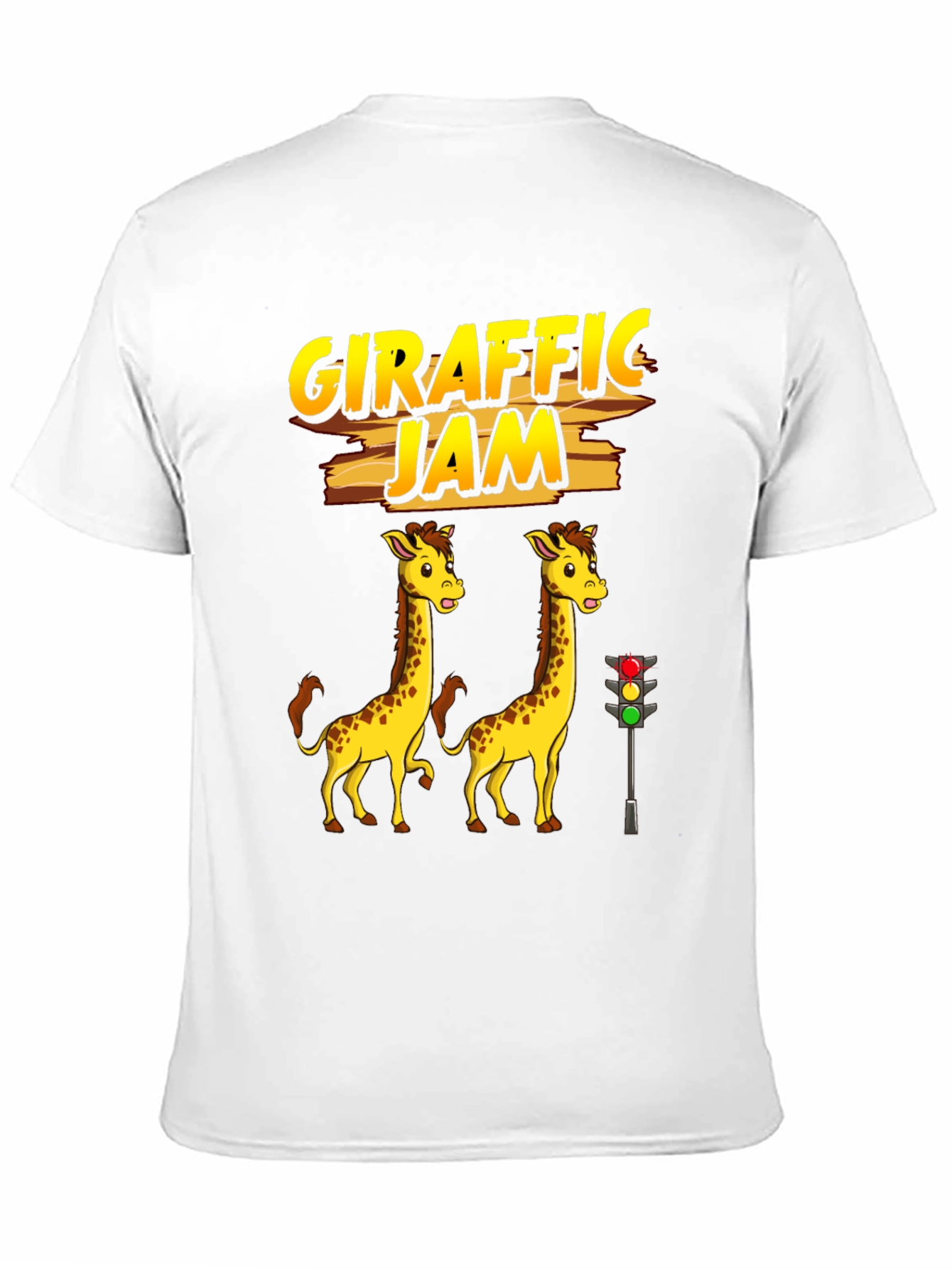 Black Girafffic Jam Tee - Funny Traffic Humor Shirt view 11