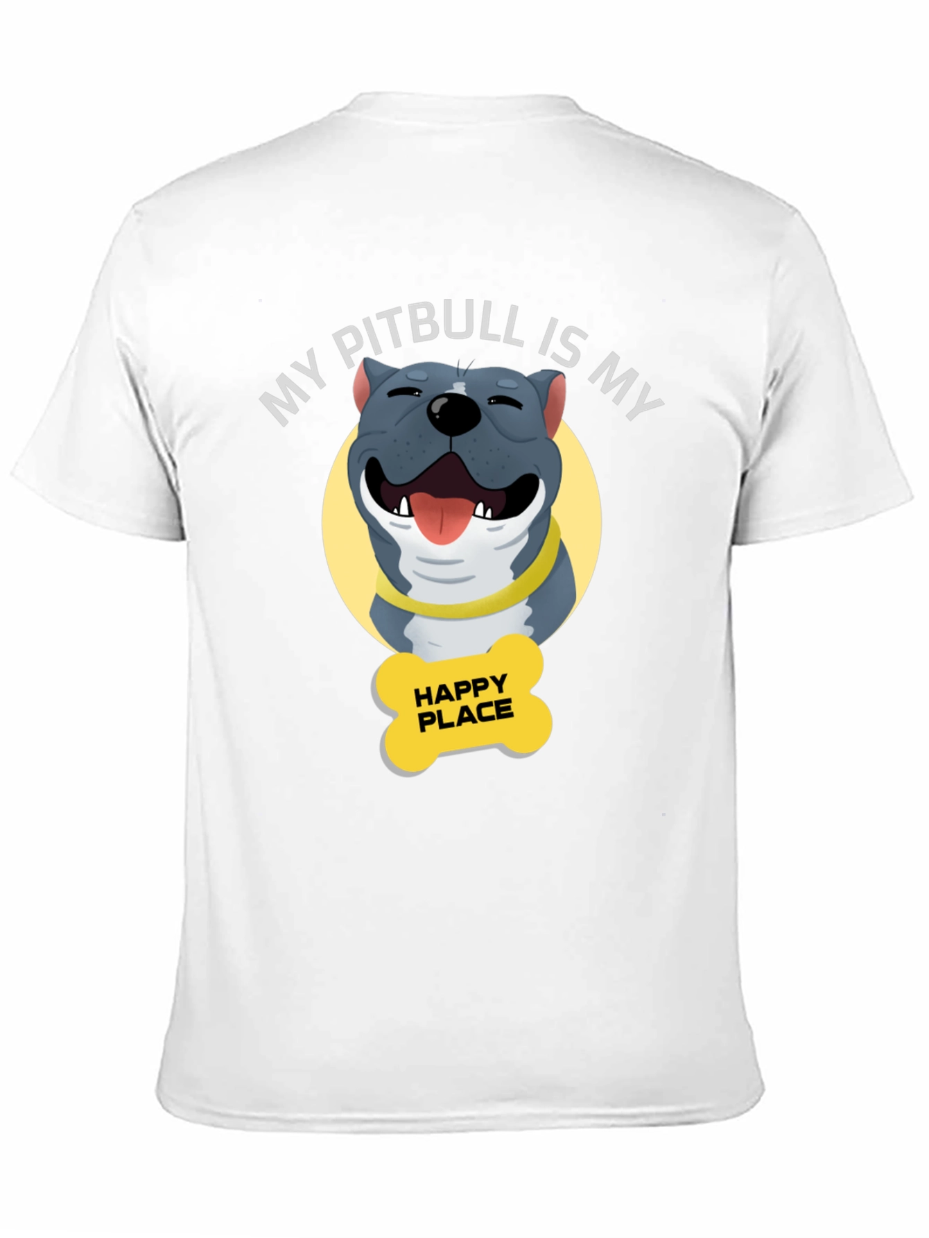 Black My Pitbull is My Happy Place T-Shirt view 11