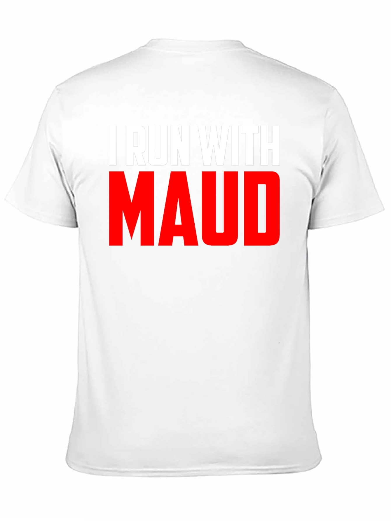 Black I Run With Maud Graphic Tee - Black Cotton T-Shirt view 11