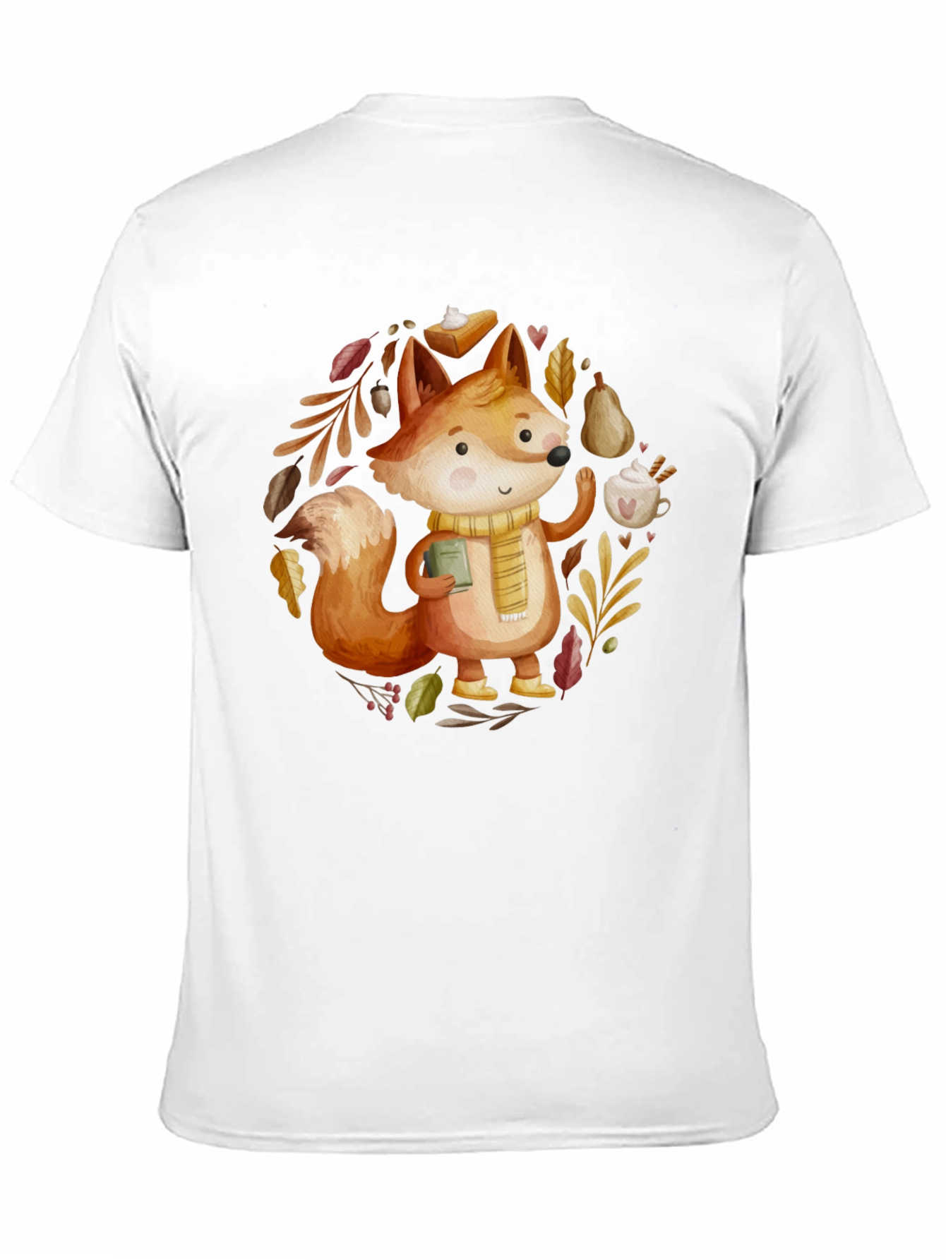 Black Autumn Fox T-Shirt: Cozy Fall Vibes view 11
