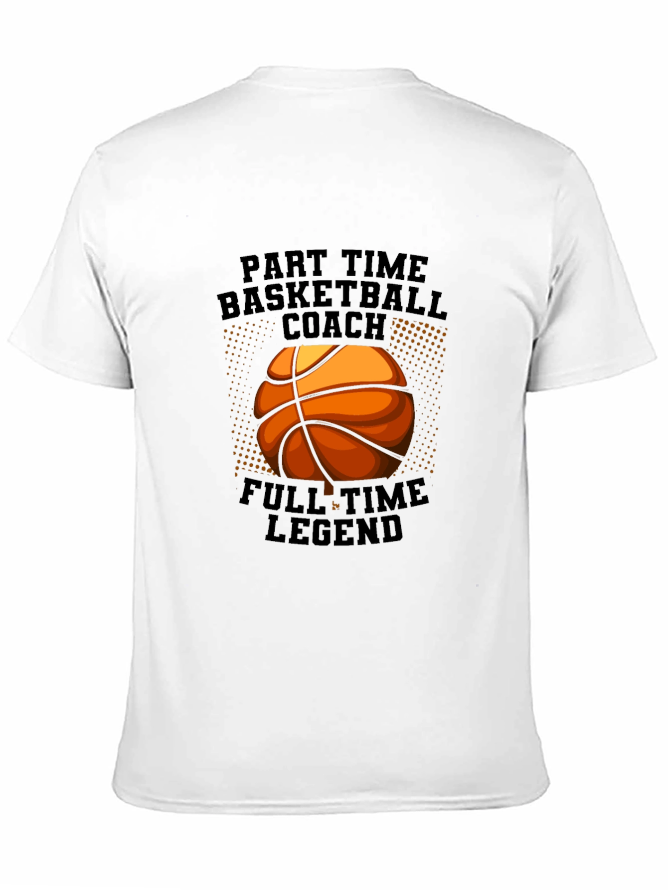 Black Basketball Coach Legend Tee view 11