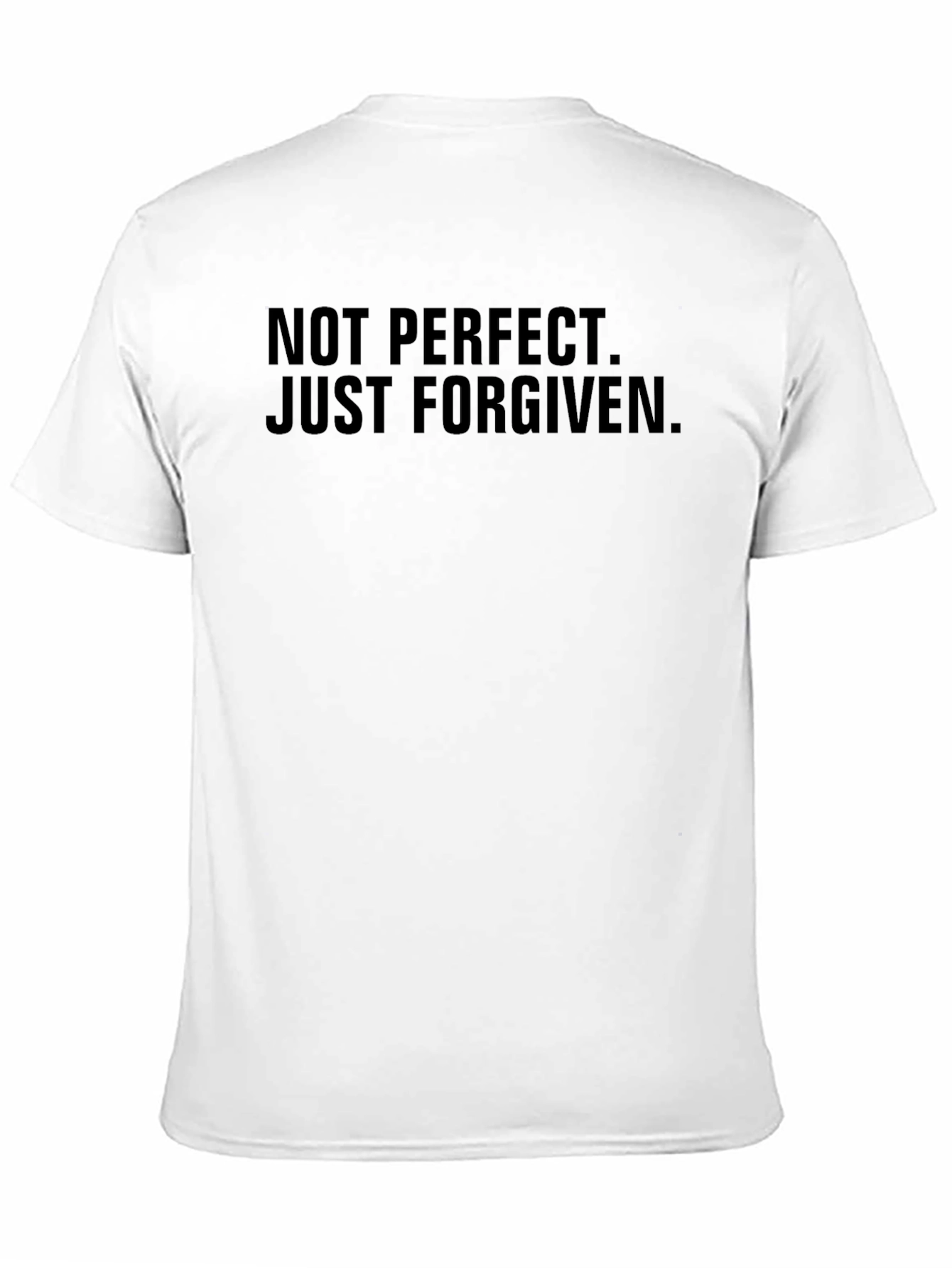 Black Not Perfect Just Forgiven Graphic Tee view 11