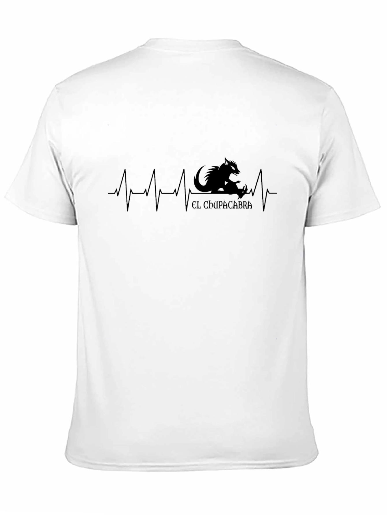 Black El Chupacabra Heartbeat T-Shirt - Black view 11