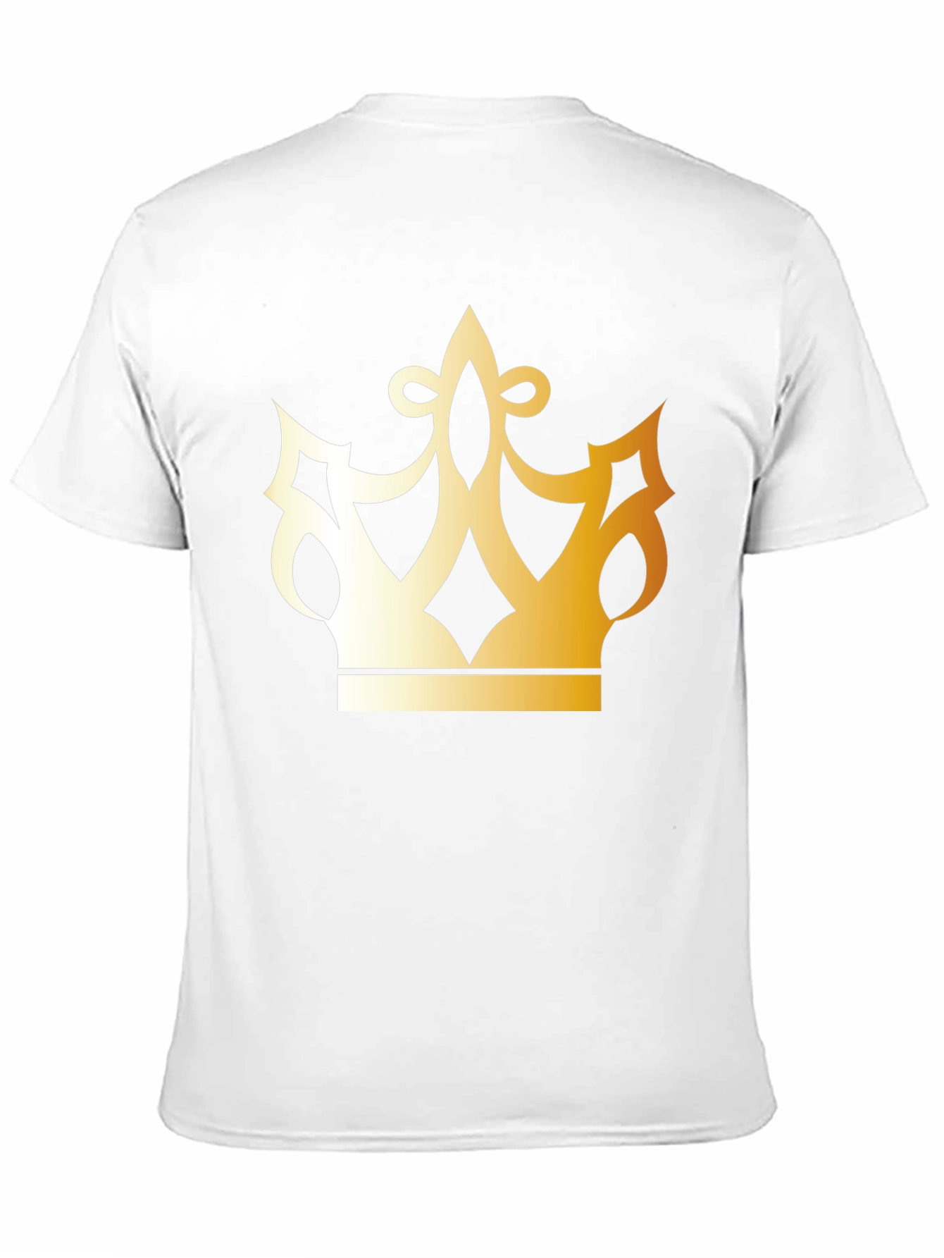 Black Golden Crown Graphic Black T-Shirt view 11