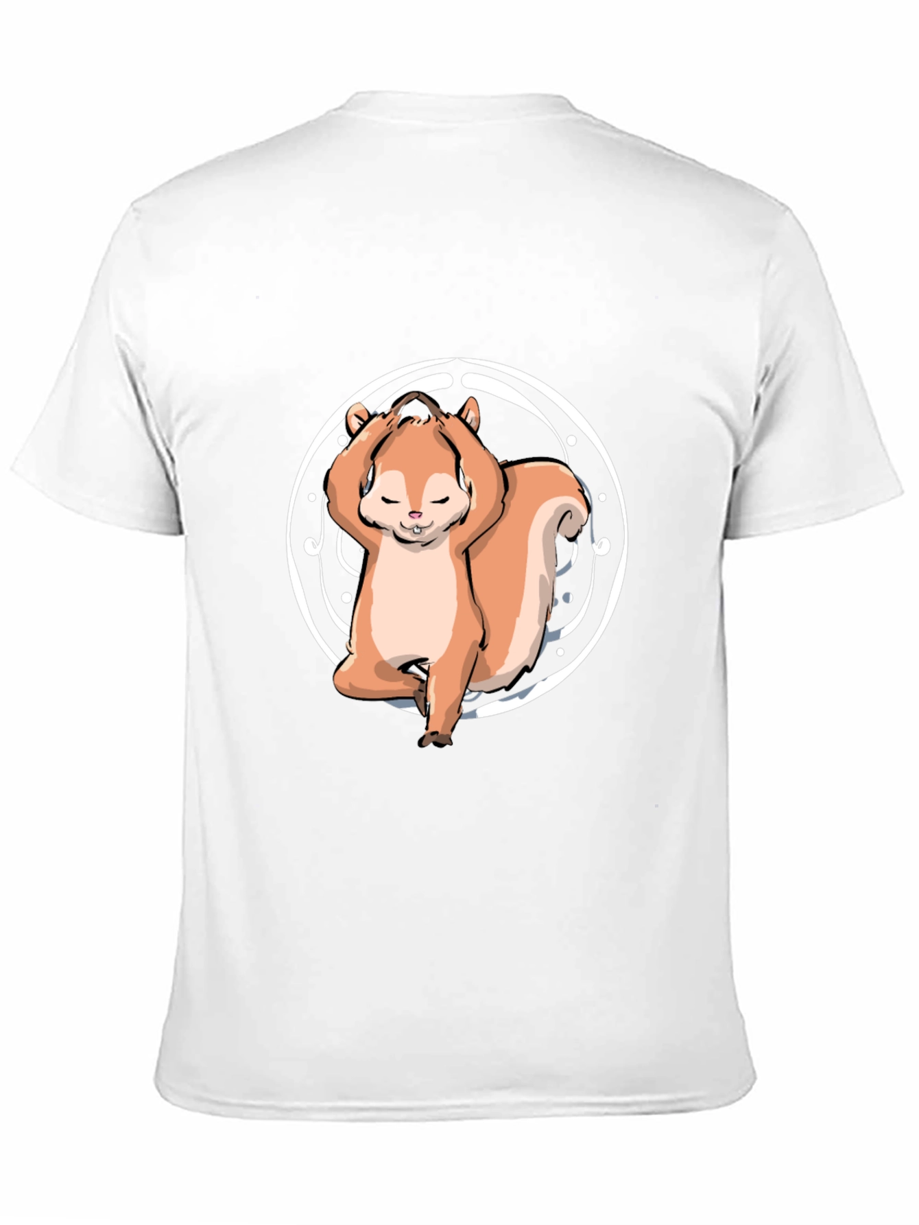 Black Yoga Squirrel Tee - Zen and Funny view 11