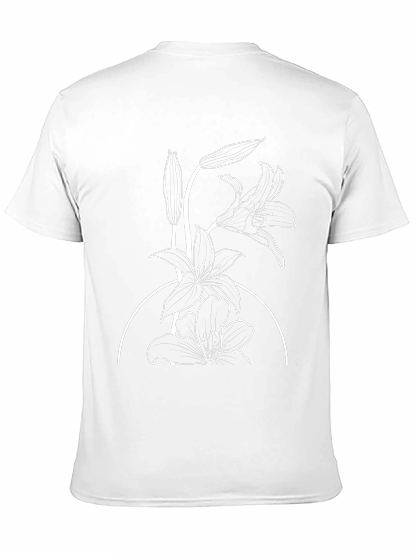 Black Lily Graphic Print Black T-Shirt view 11