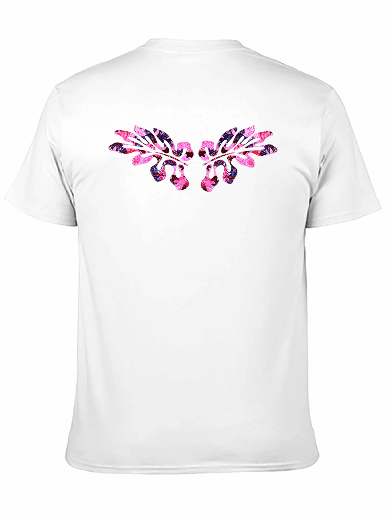 Floral Wing Graphic Black T-Shirt - 11