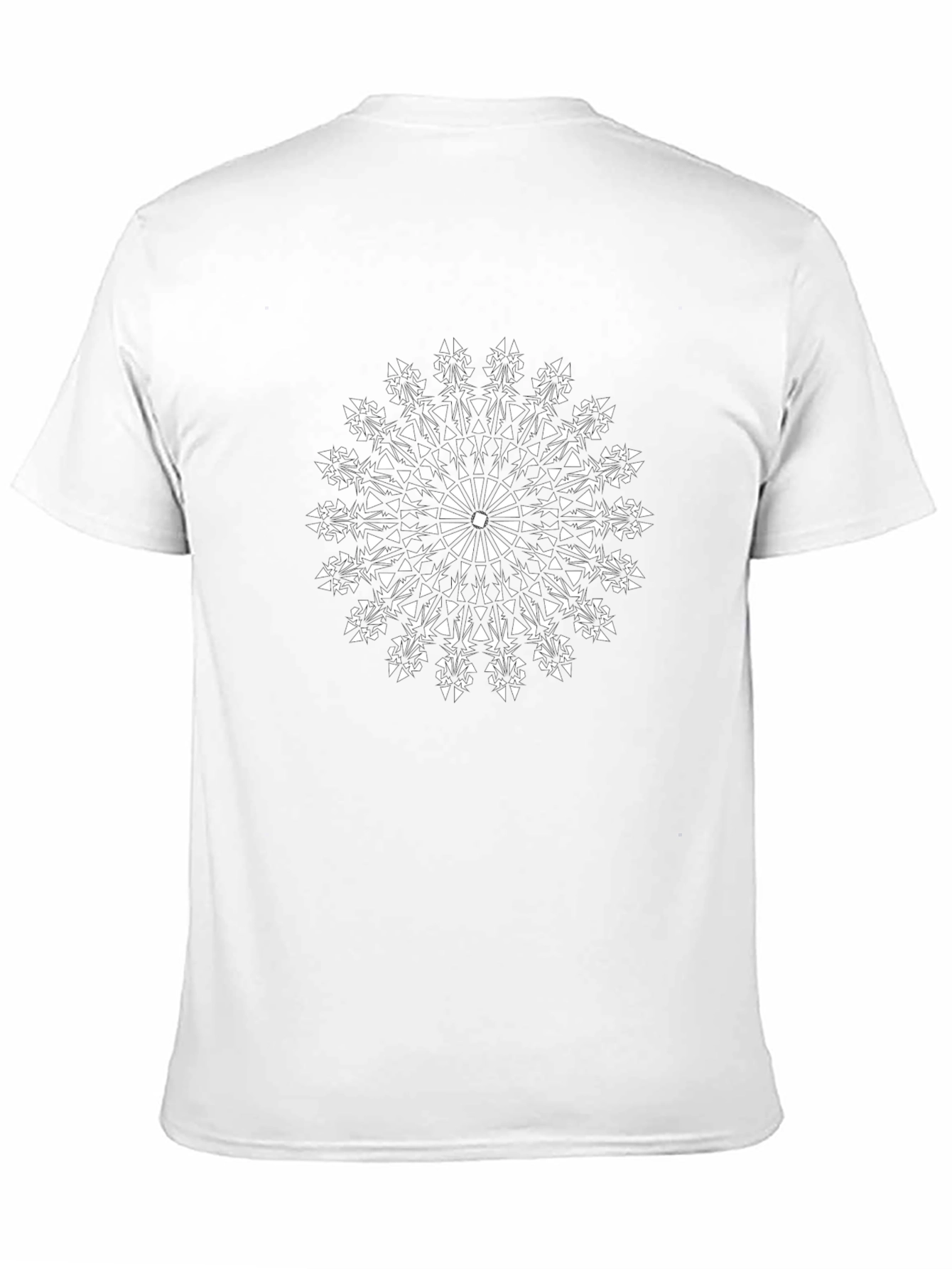 Black Mandala Graphic Black T-Shirt view 11