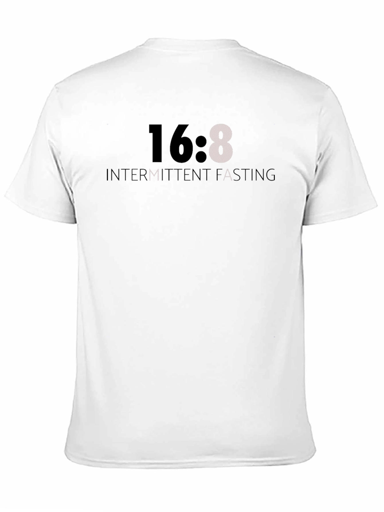 Black 16:8 Intermittent Fasting T-Shirt - Black view 11