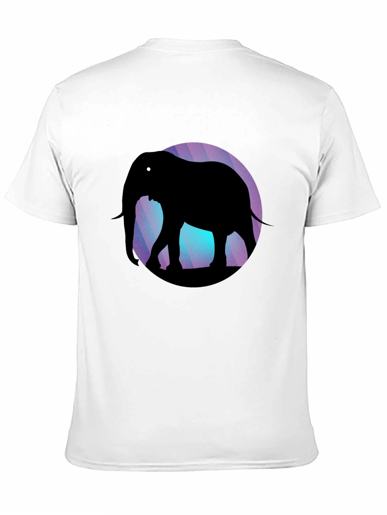 Black Elephant Silhouette Graphic Tee - Black view 11