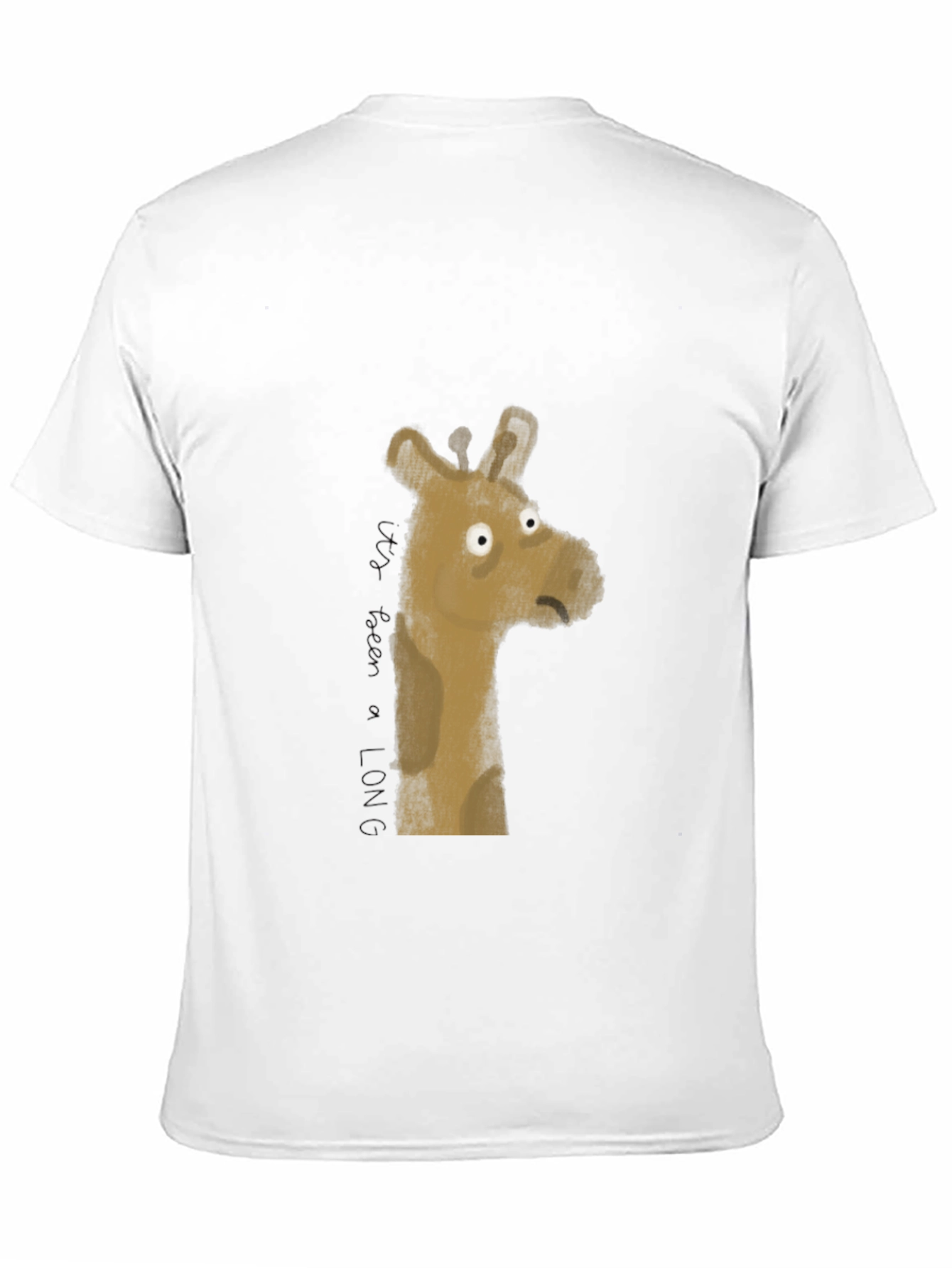 Black Men's Black Giraffe Graphic Tee view 11