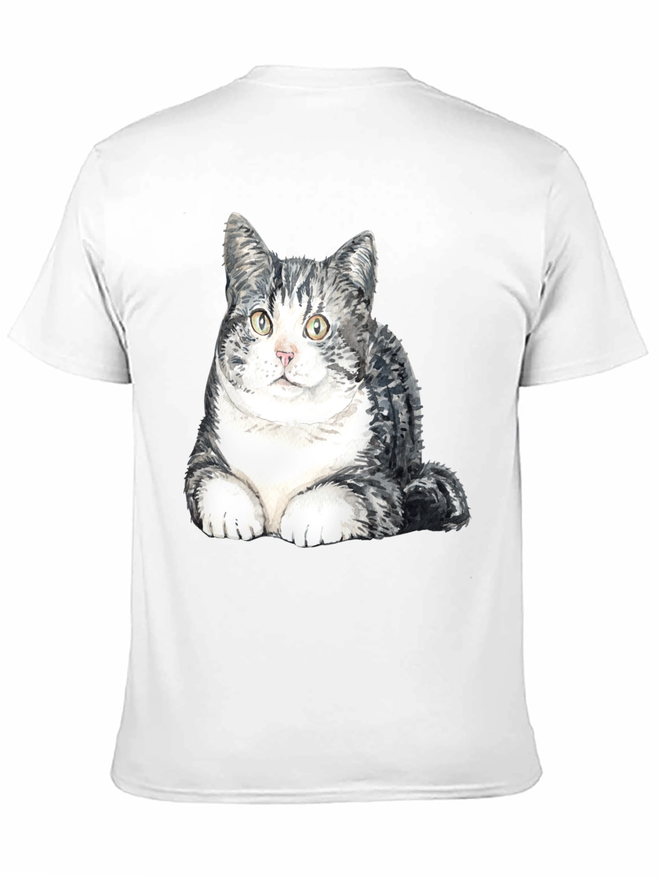 Black Cute Cat Graphic T-Shirt - Soft Cotton Blend view 11