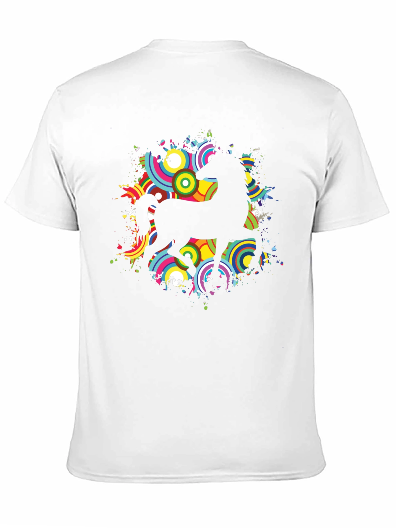 Black Horse Graphic Black Crew Neck T-Shirt view 11