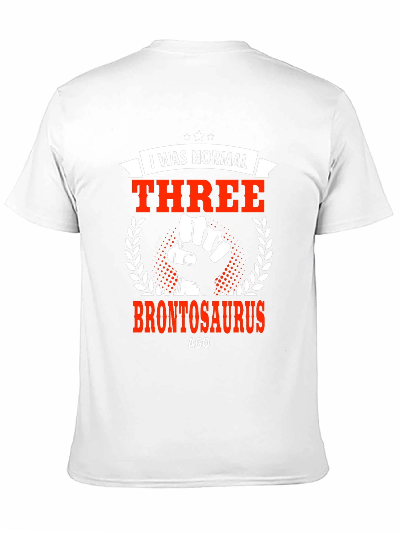 Black I Was Normal Three Brontosaurus Ago Graphic Tee view 11