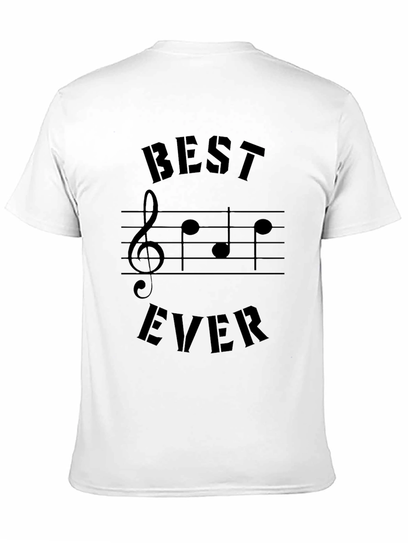 Black Best Ever Music T-Shirt - Short Sleeve Black Tee view 11