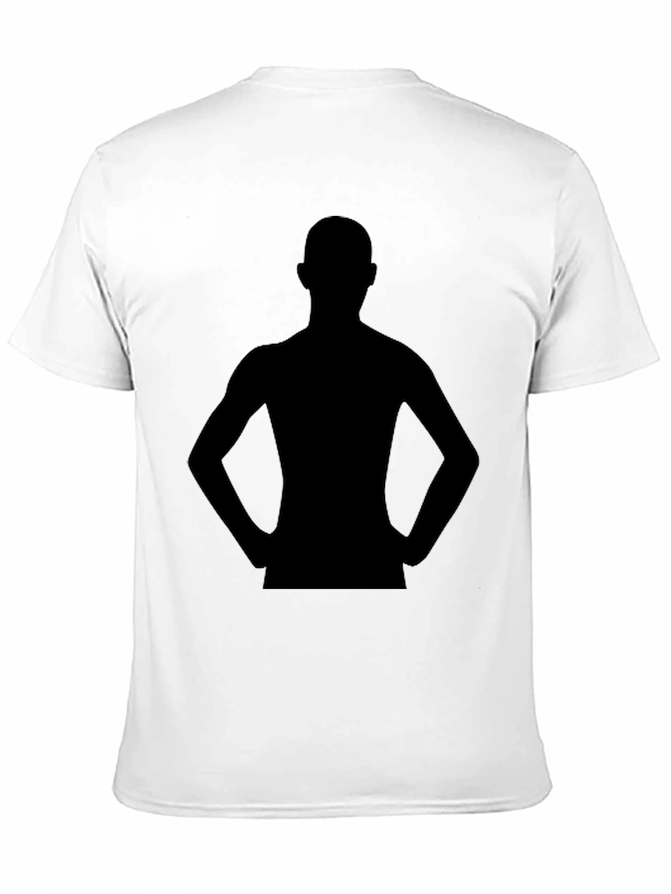 Black Silhouette Graphic Print Tee - Modern Style view 11