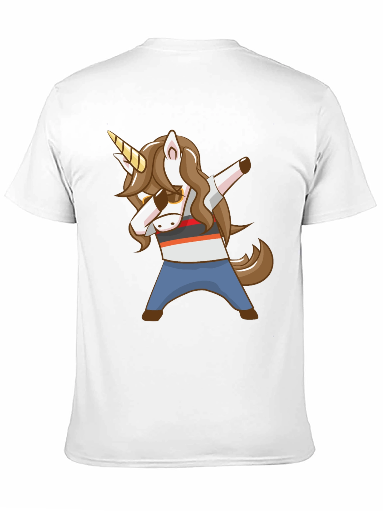 Black Dabbing Unicorn Graphic T-Shirt view 11