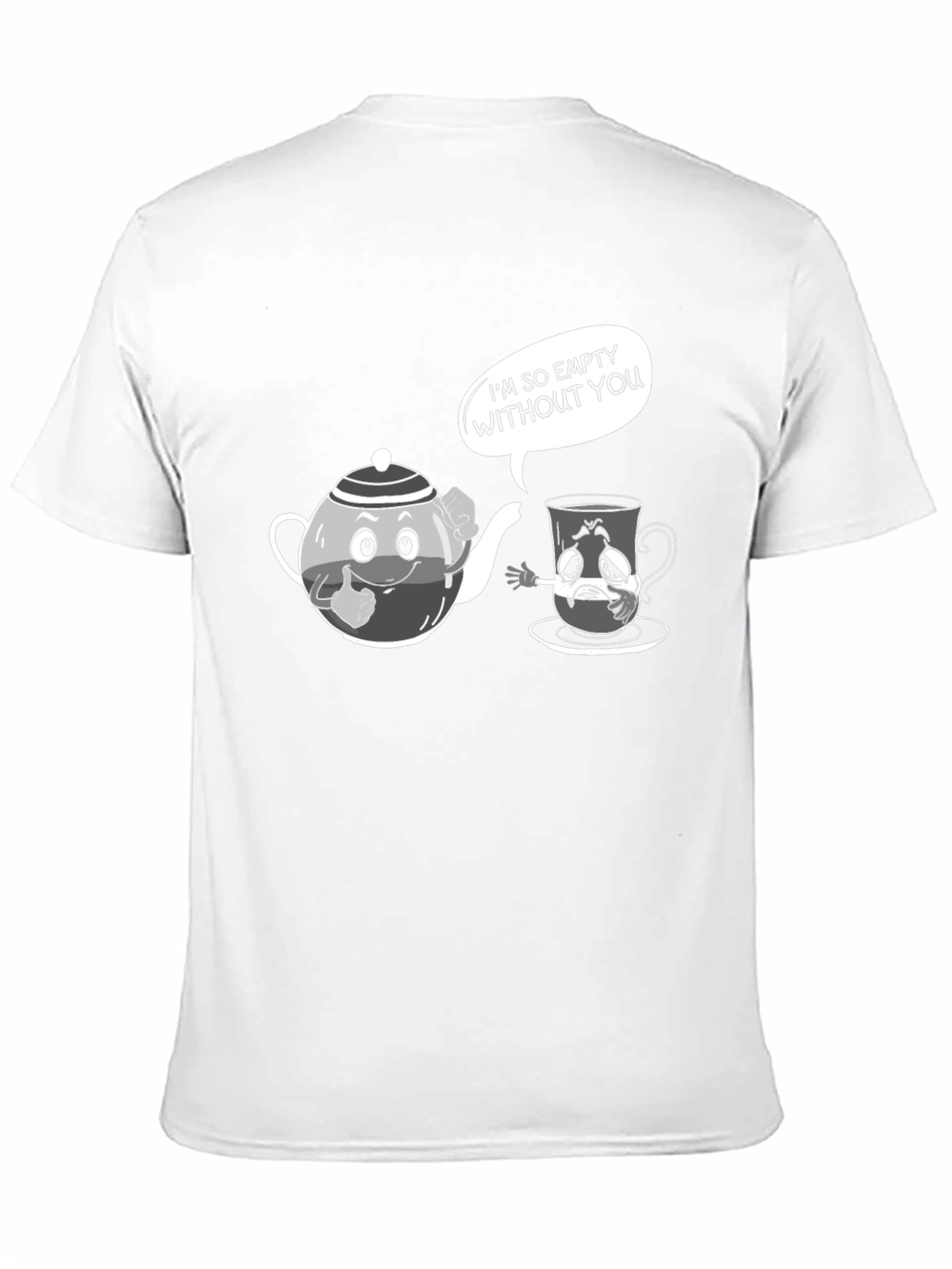 Black Empty Without You Graphic T-Shirt view 11