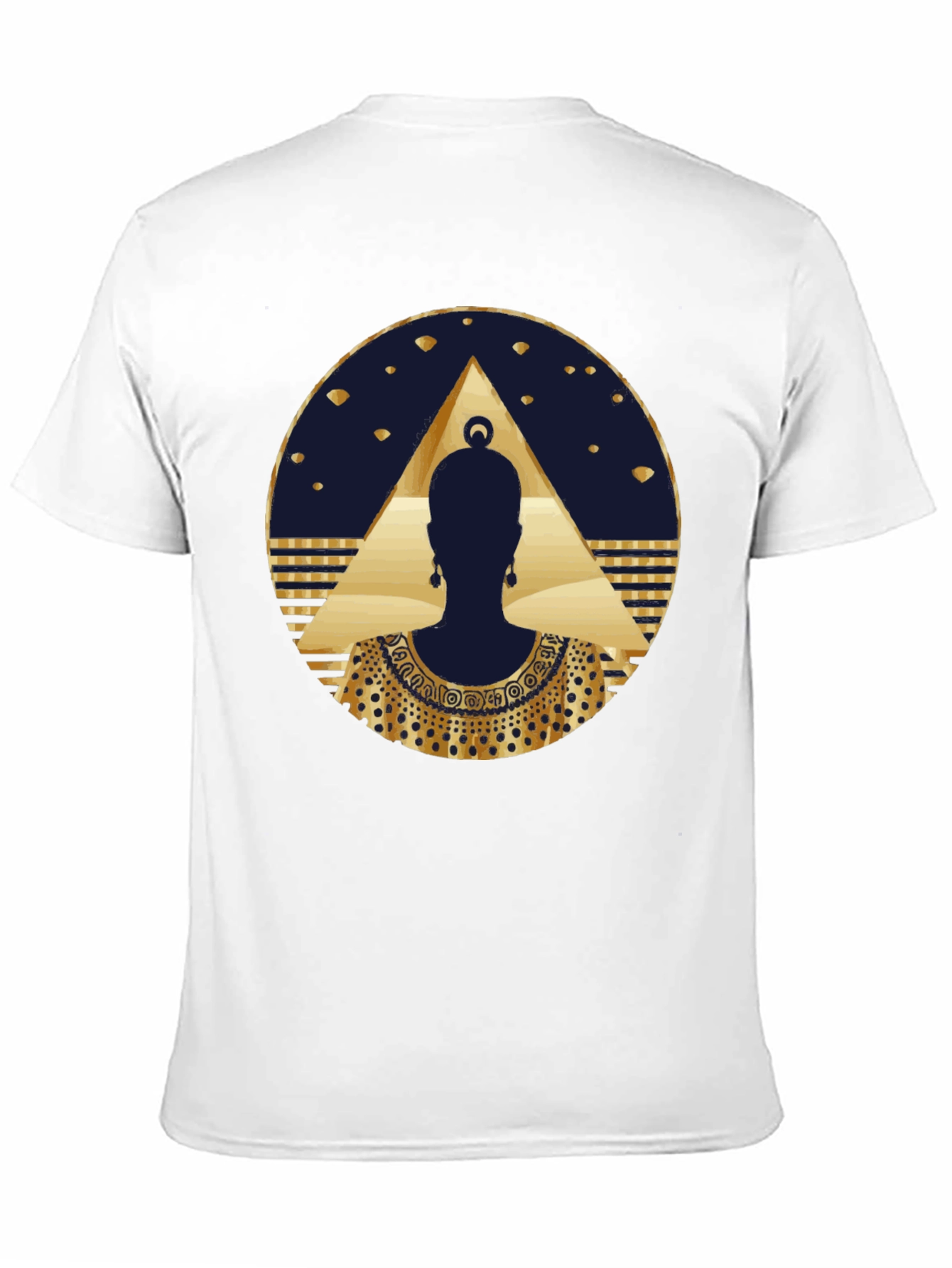 Black Egyptian Queen Graphic Tee - Black Cotton Blend view 11