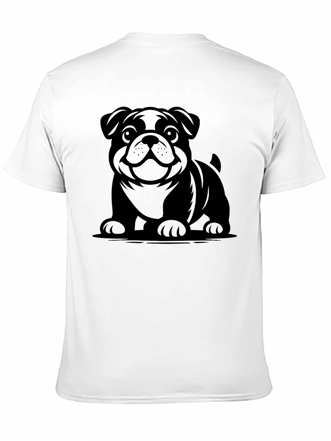 Black Bulldog Graphic Black T-Shirt view 11