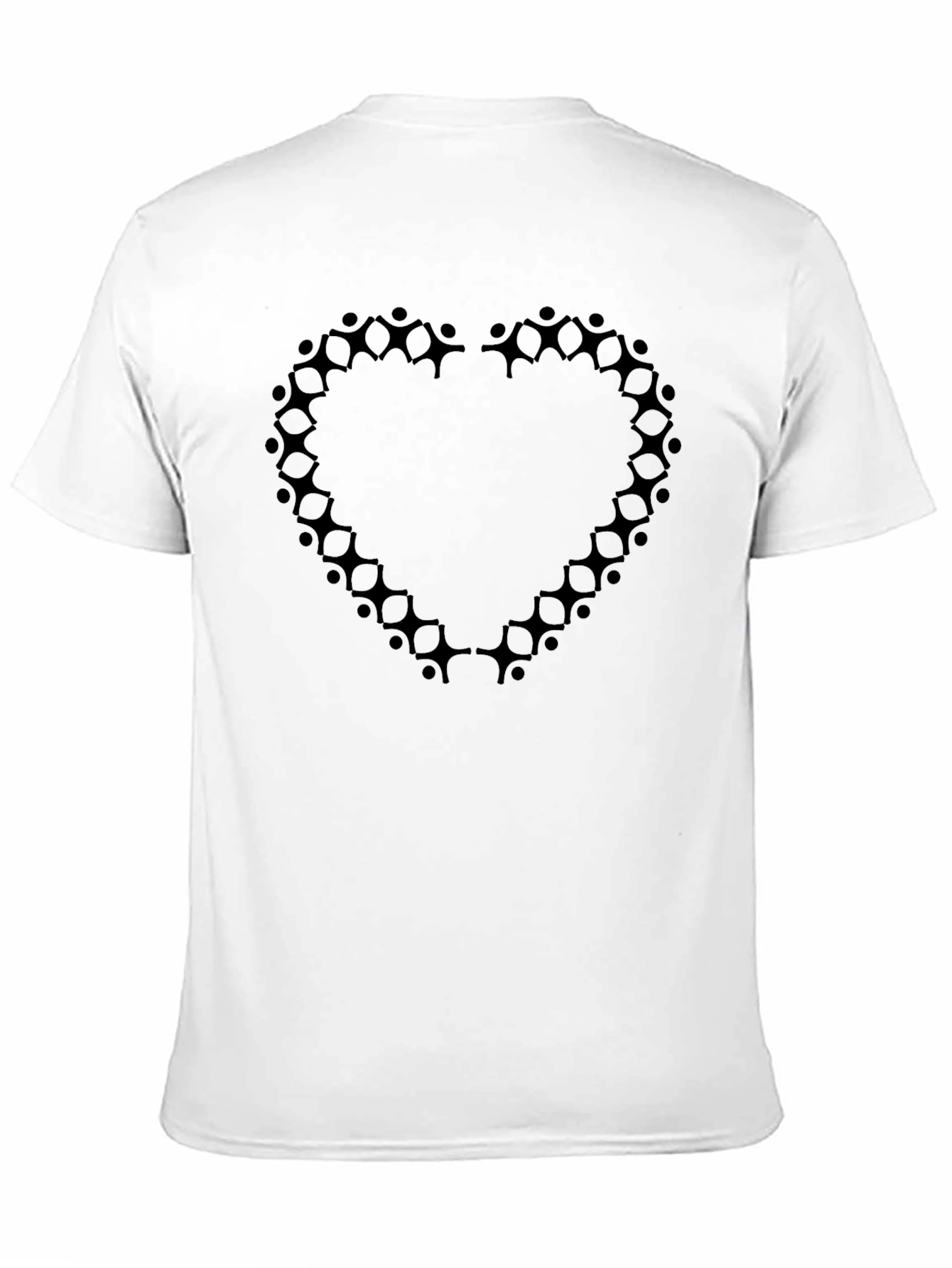 Black Heart of Humanity Black T-Shirt view 11