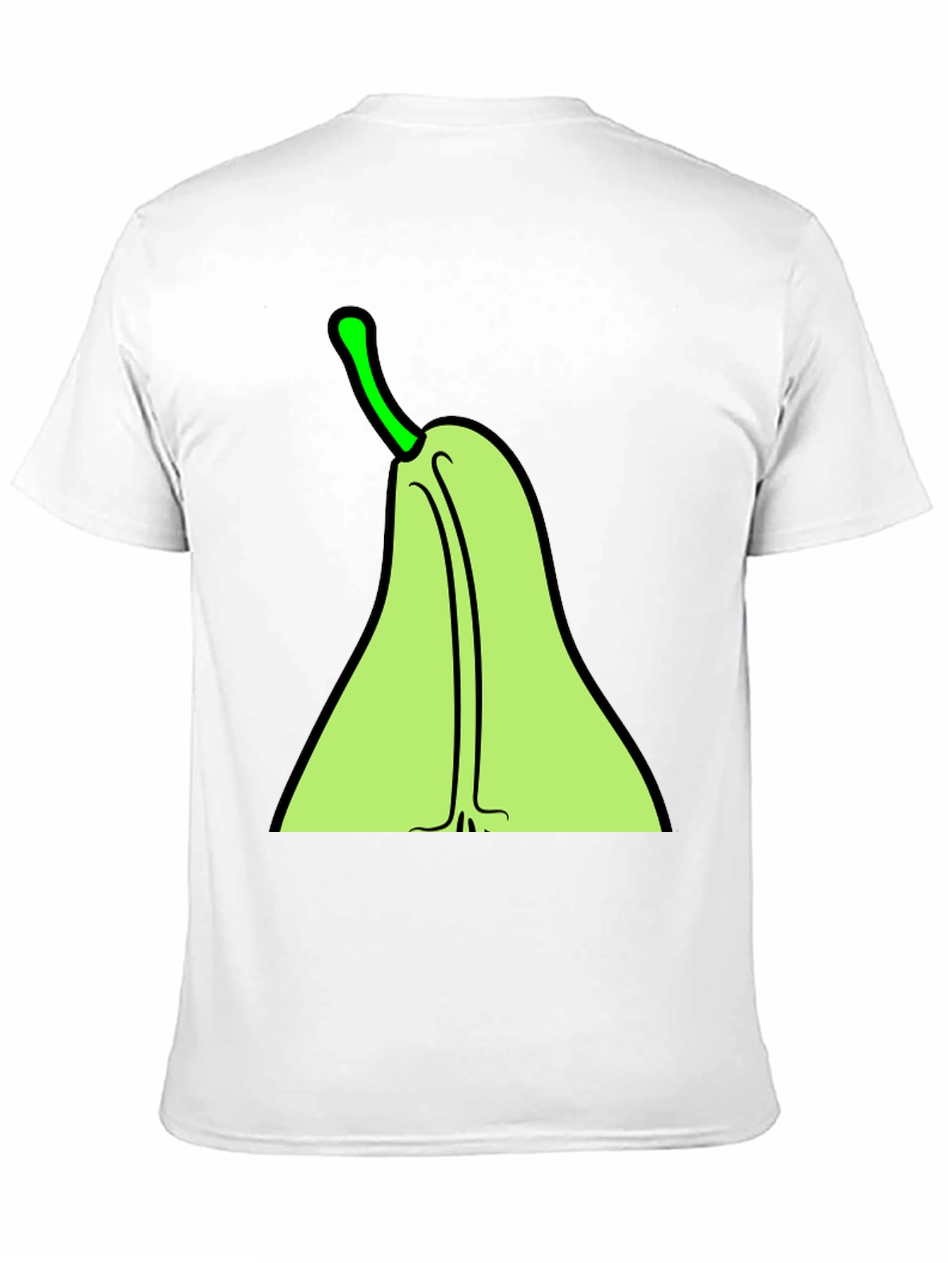 Black Pear Graphic Tee - Quirky Fruit T-Shirt view 11