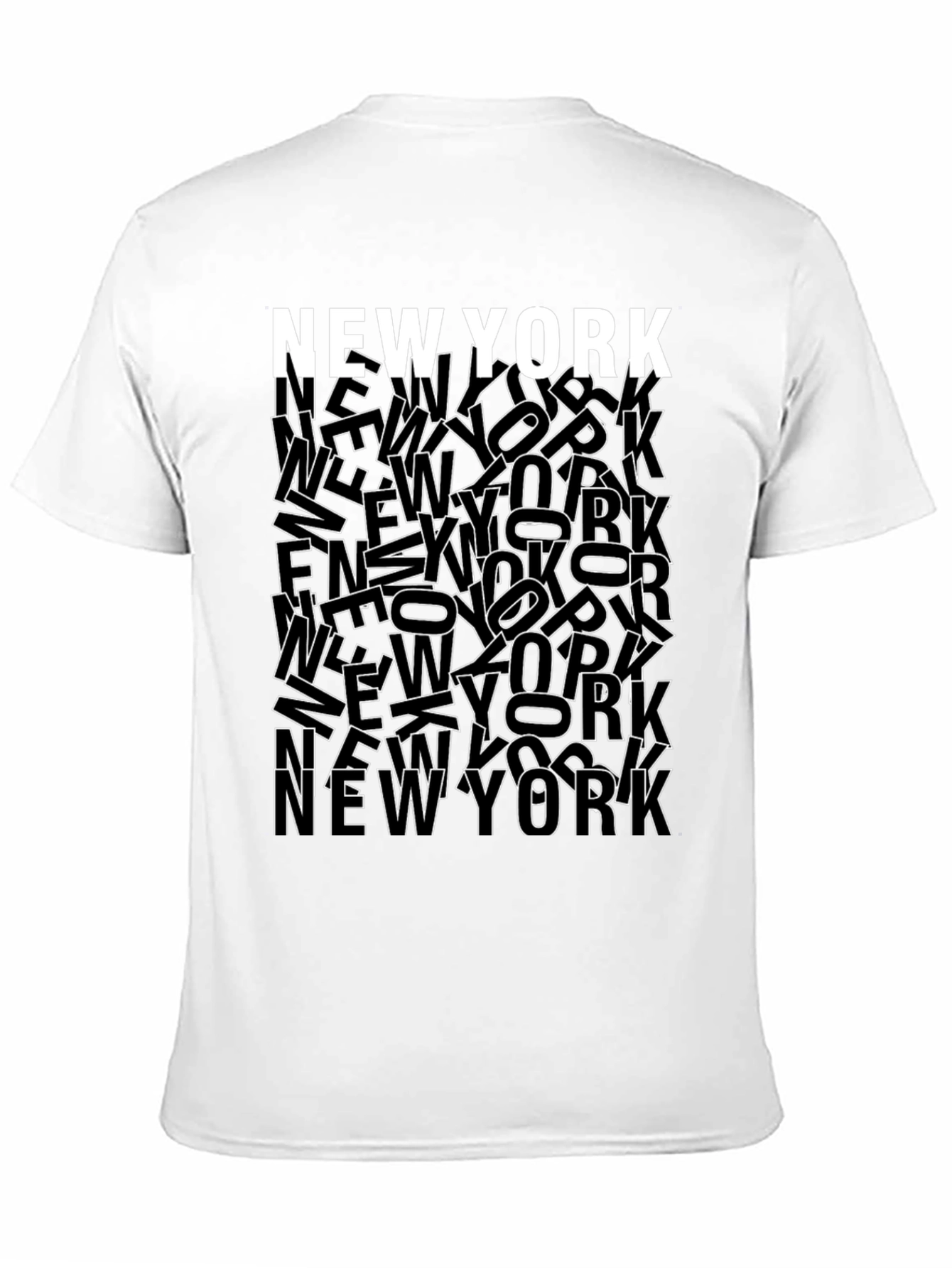 Black New York City Graphic Print Crew Neck T-Shirt view 11