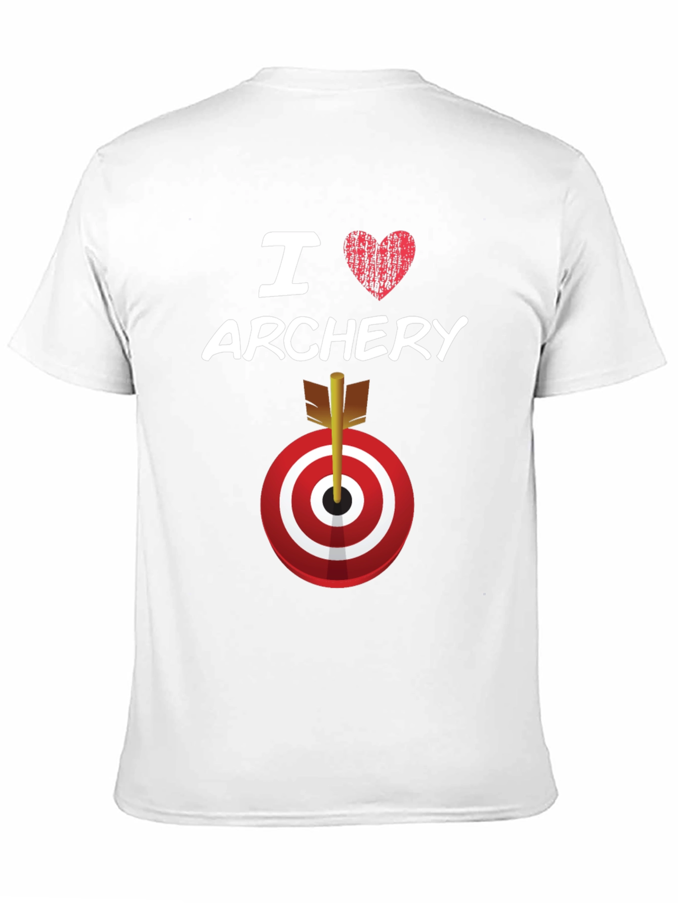 Black I Love Archery T-Shirt Target Arrow Graphic Tee view 11