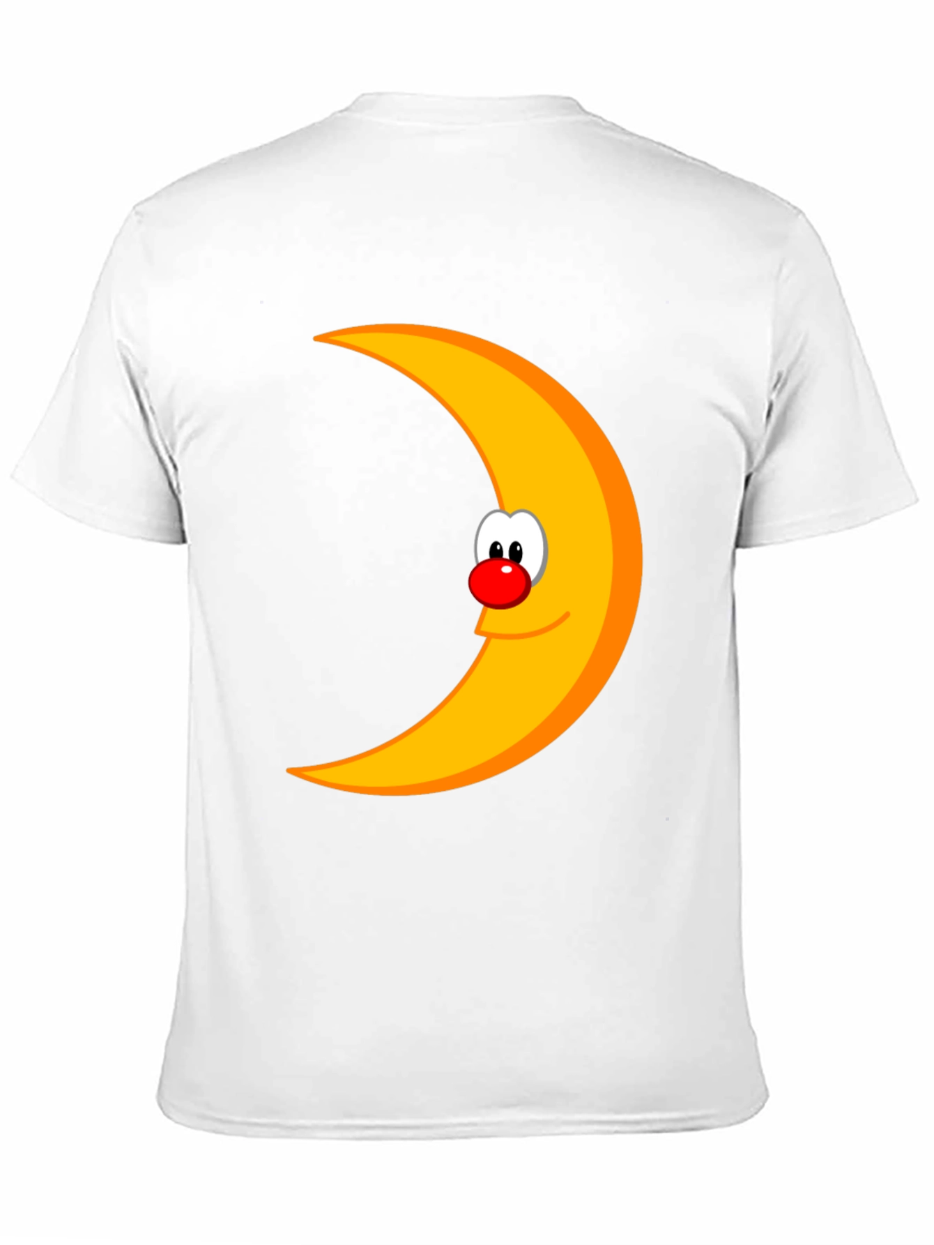 Black Funny Moon Face Graphic Black T-Shirt view 11
