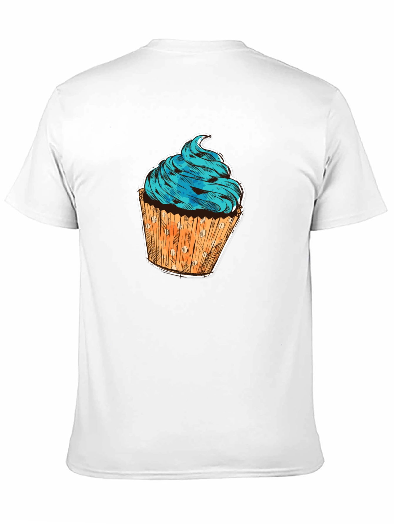 Black Cupcake Graphic T-Shirt - Sweet Treat Design view 11