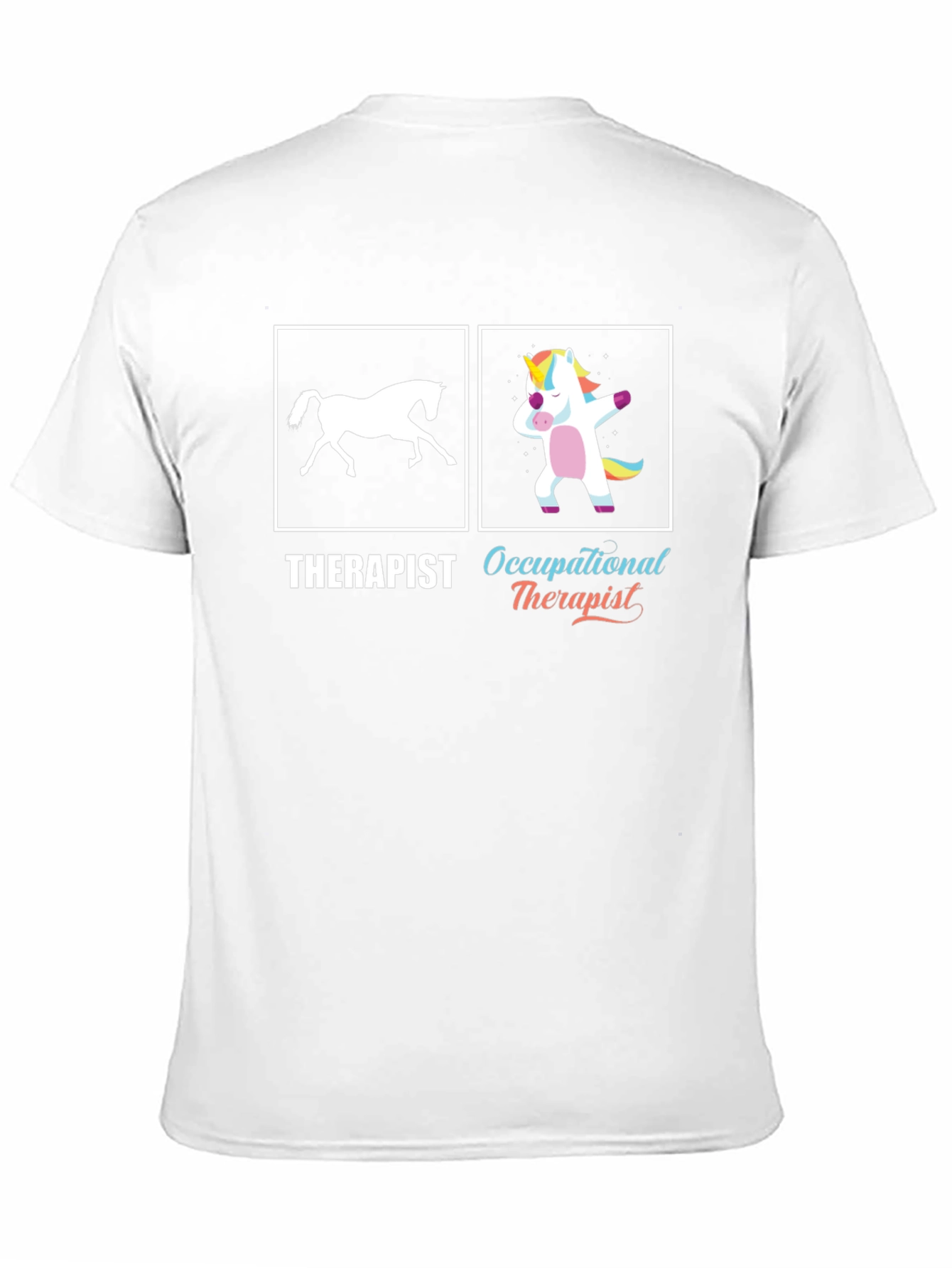 Black Funny Occupational Therapist T-Shirt, Unicorn Dab view 11