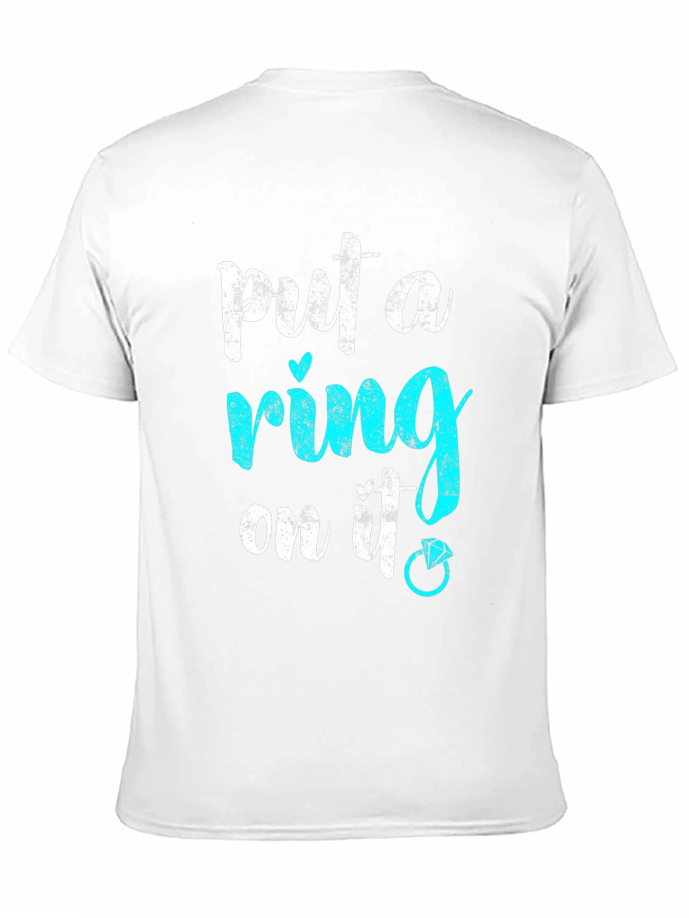 Black Put a Ring On It! Engagement T-Shirt view 11