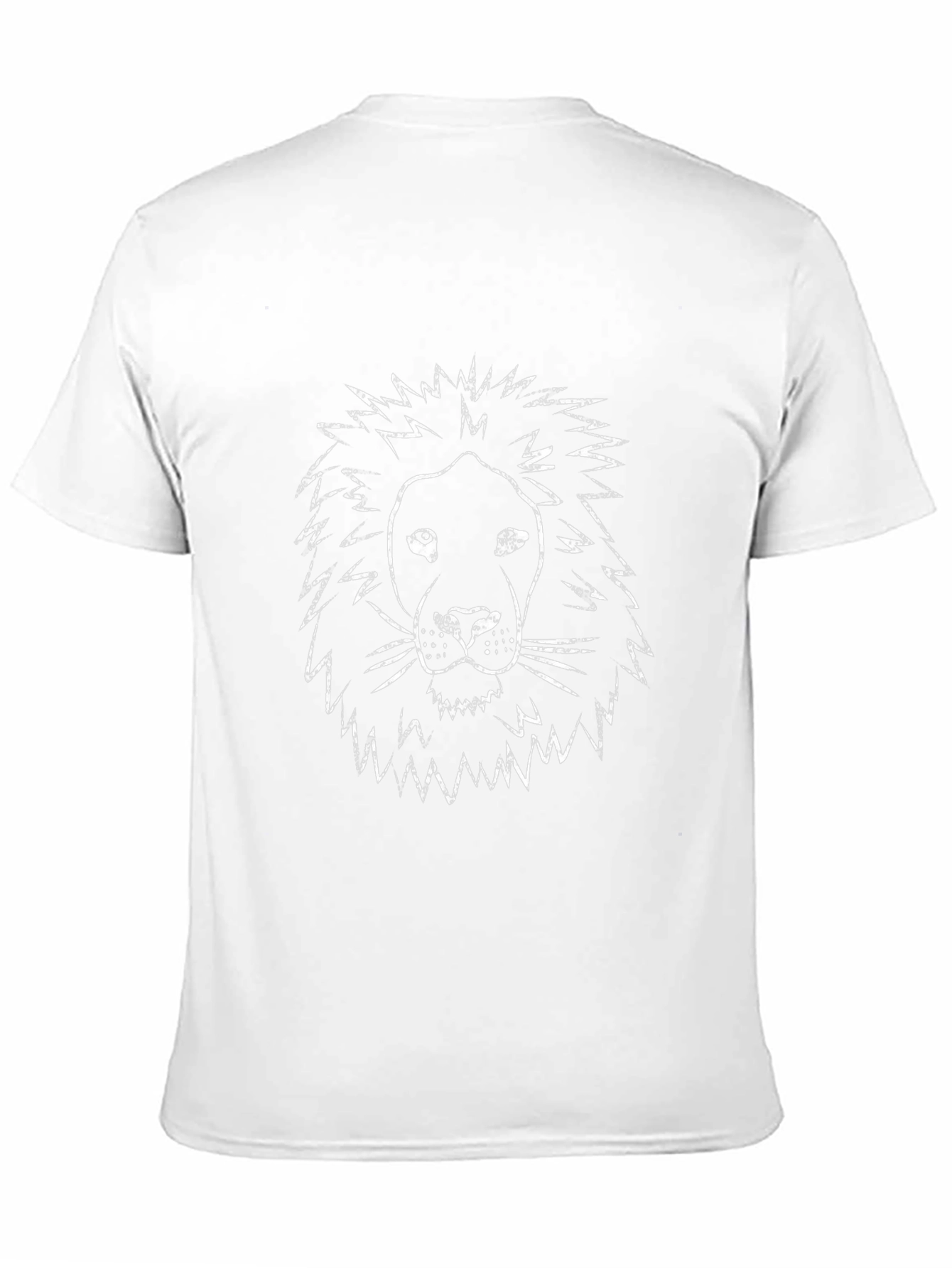 Black Lion Graphic Black T-Shirt for Men view 11