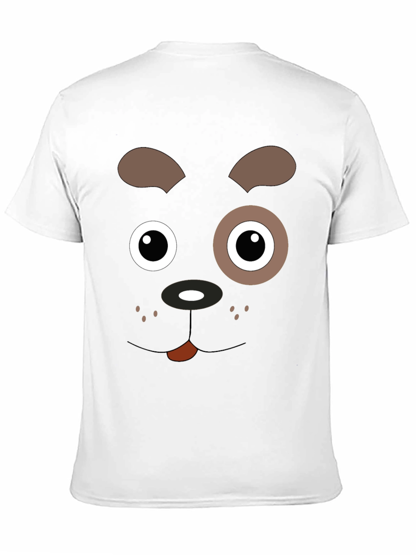 Black Dog Face Graphic Black T-Shirt view 11