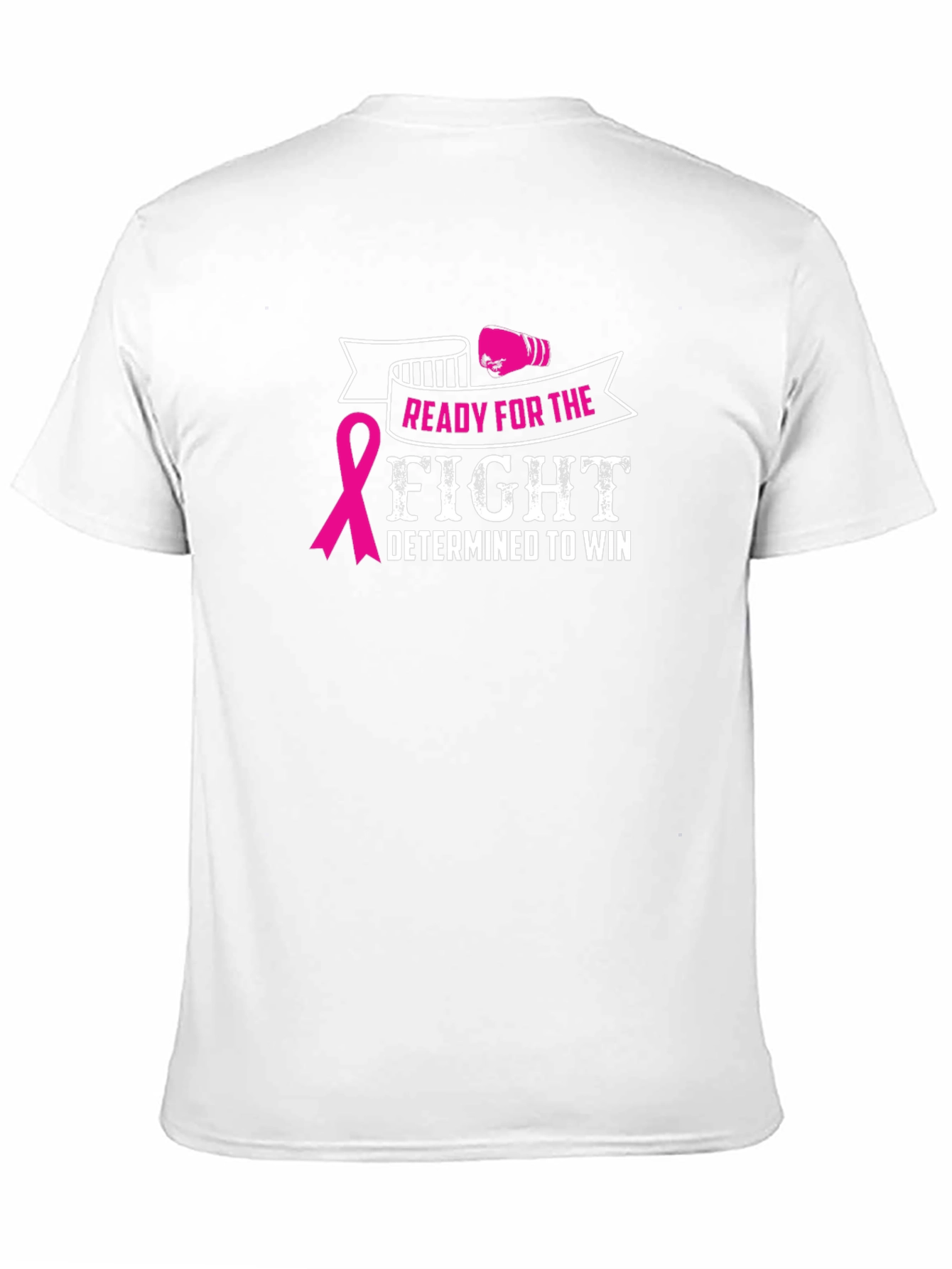 Black Ready for the Fight Breast Cancer Awareness T-Shirt view 11