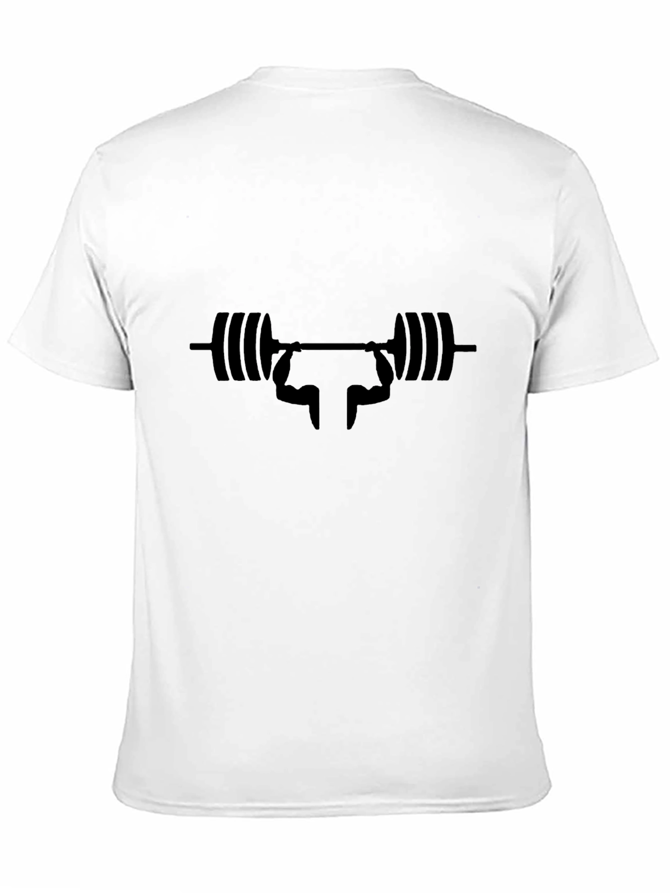 Black Weightlifting Silhouette Graphic Tee - Black view 11
