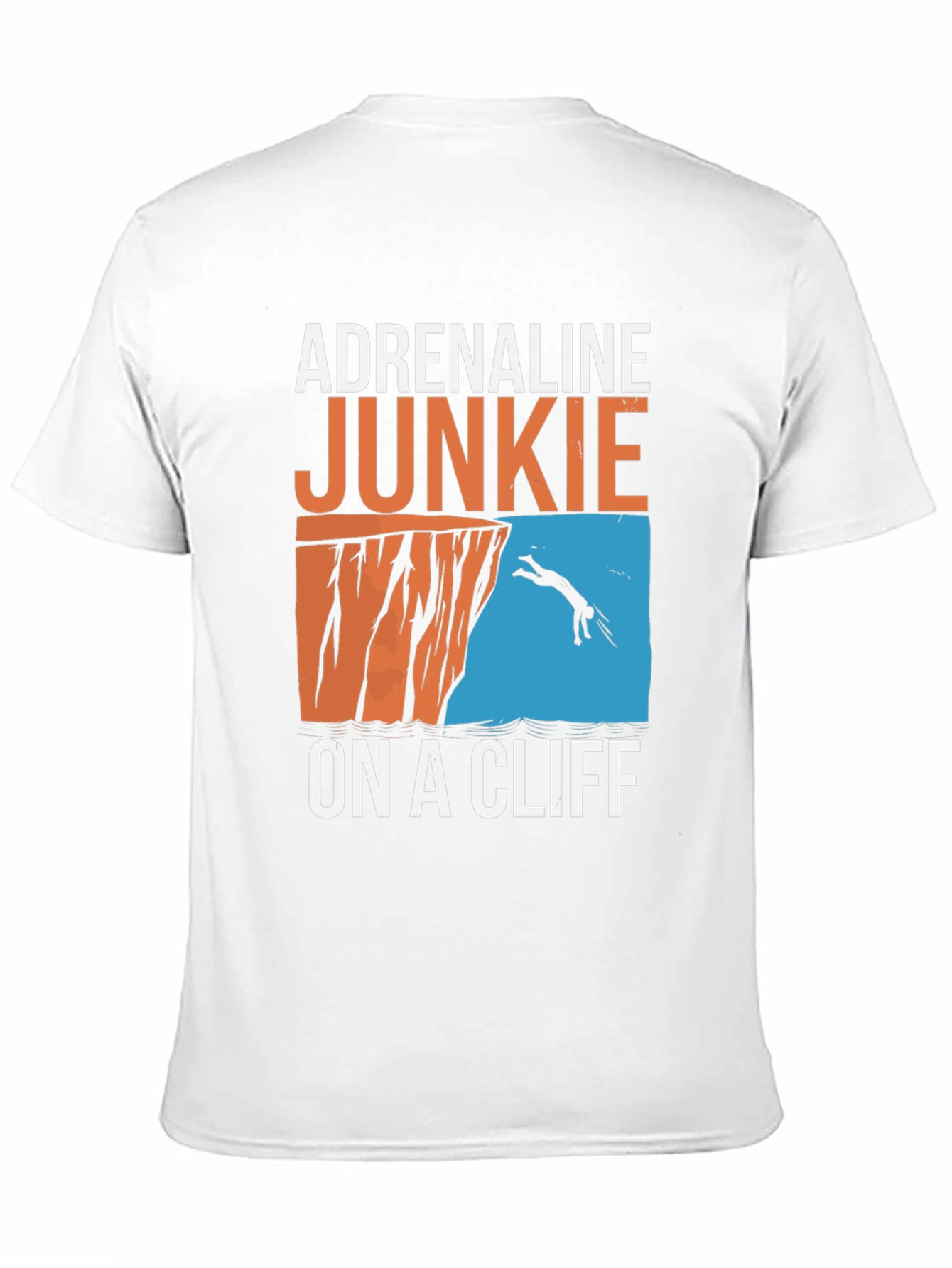 Black Adrenaline Junkie On A Cliff T-Shirt - Black view 11