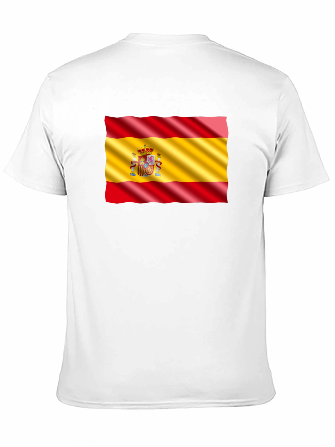 Spain Flag Graphic T-Shirt - Black - 11