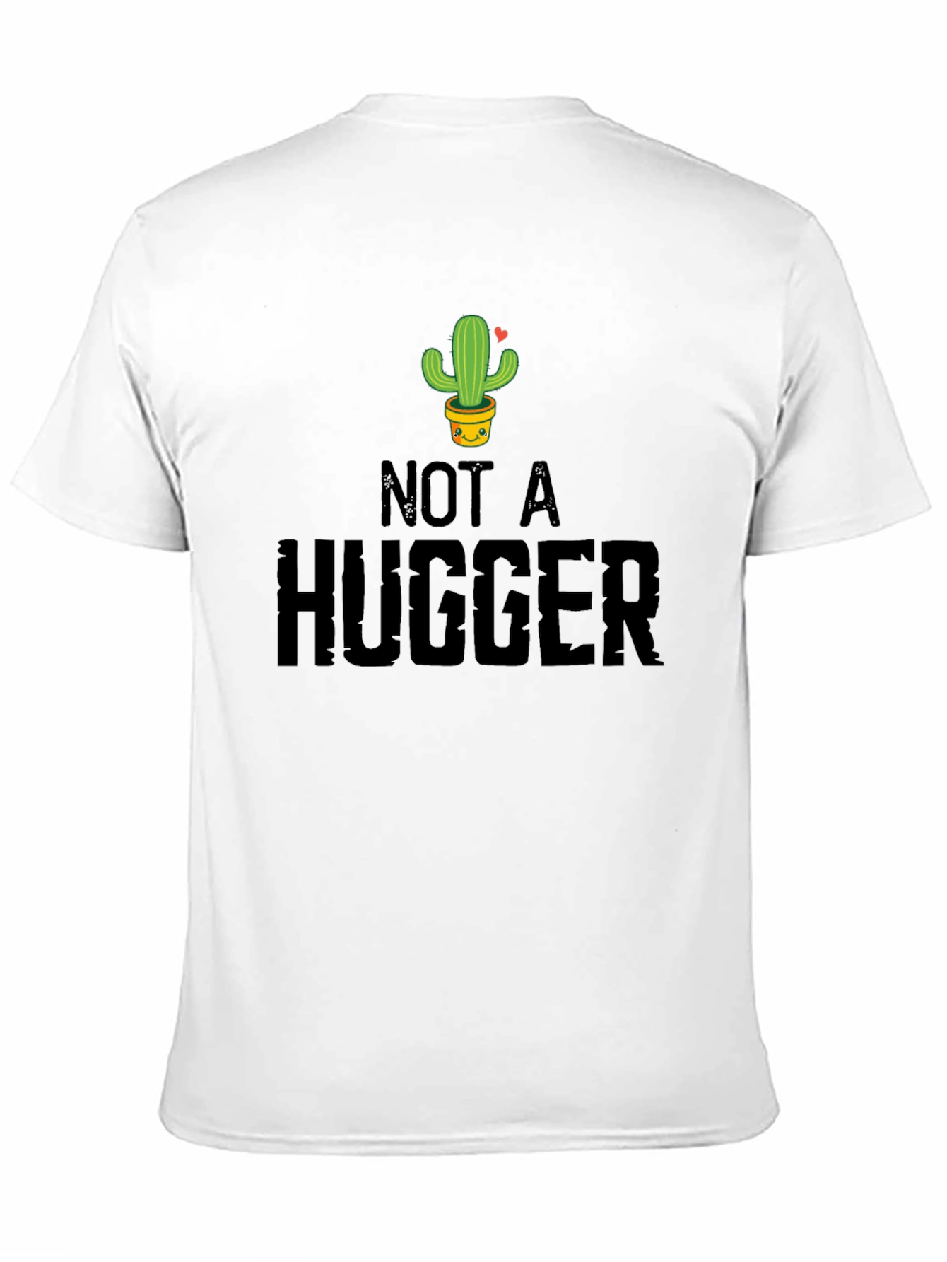 Black Not a Hugger Cactus Graphic Tee - Unisex view 11