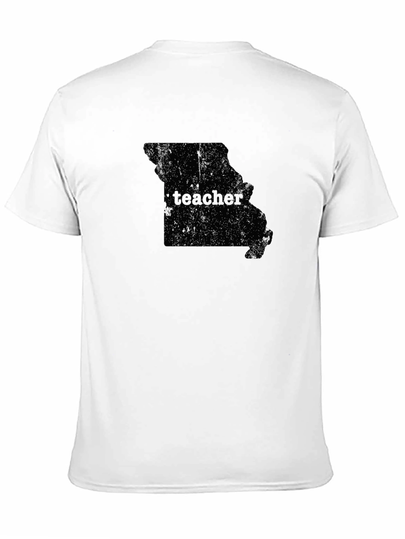 Black Teacher Missouri State Outline Graphic T-Shirt view 11