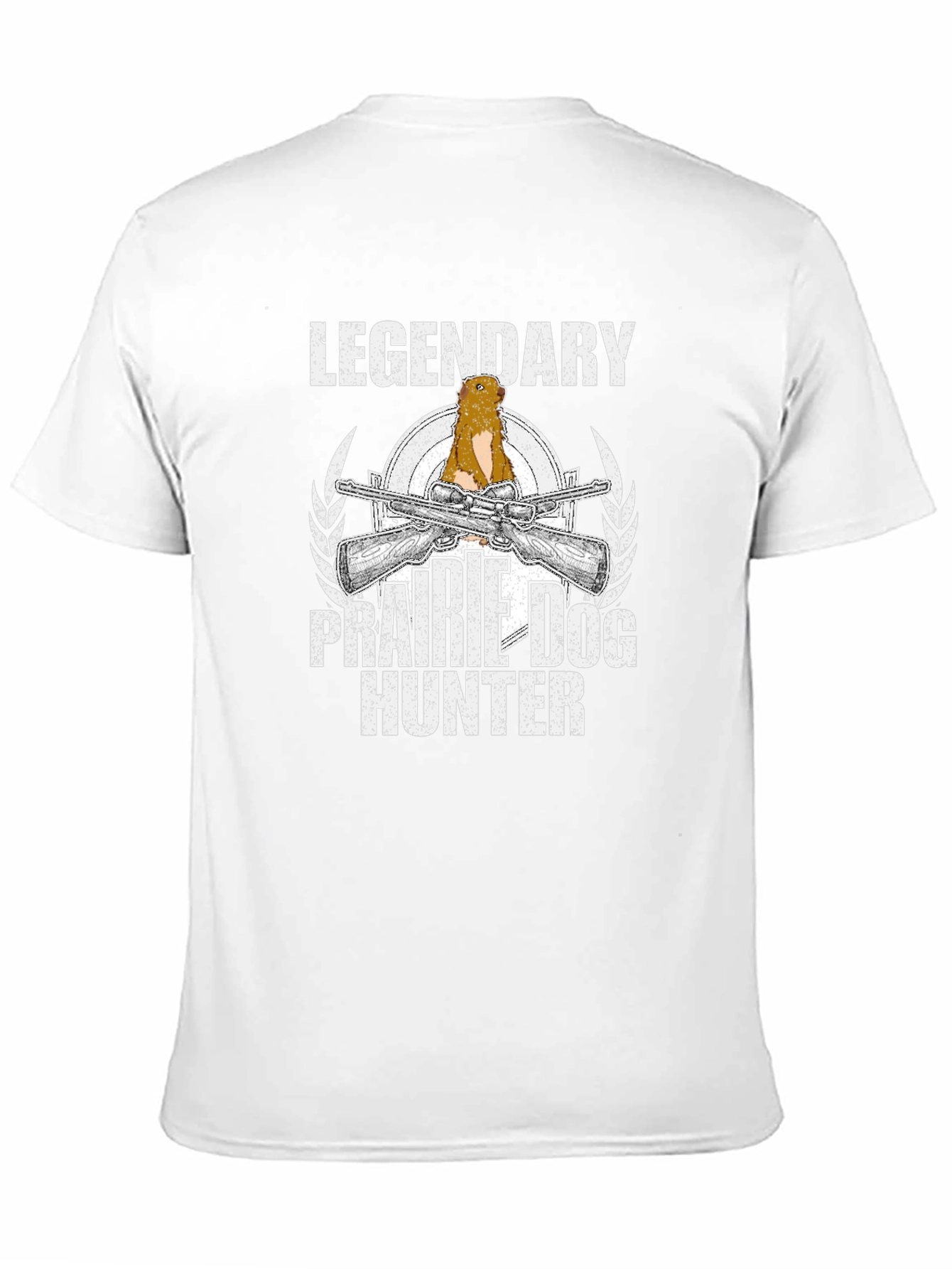 Black Legendary Prairie Dog Hunter Graphic T-Shirt view 11