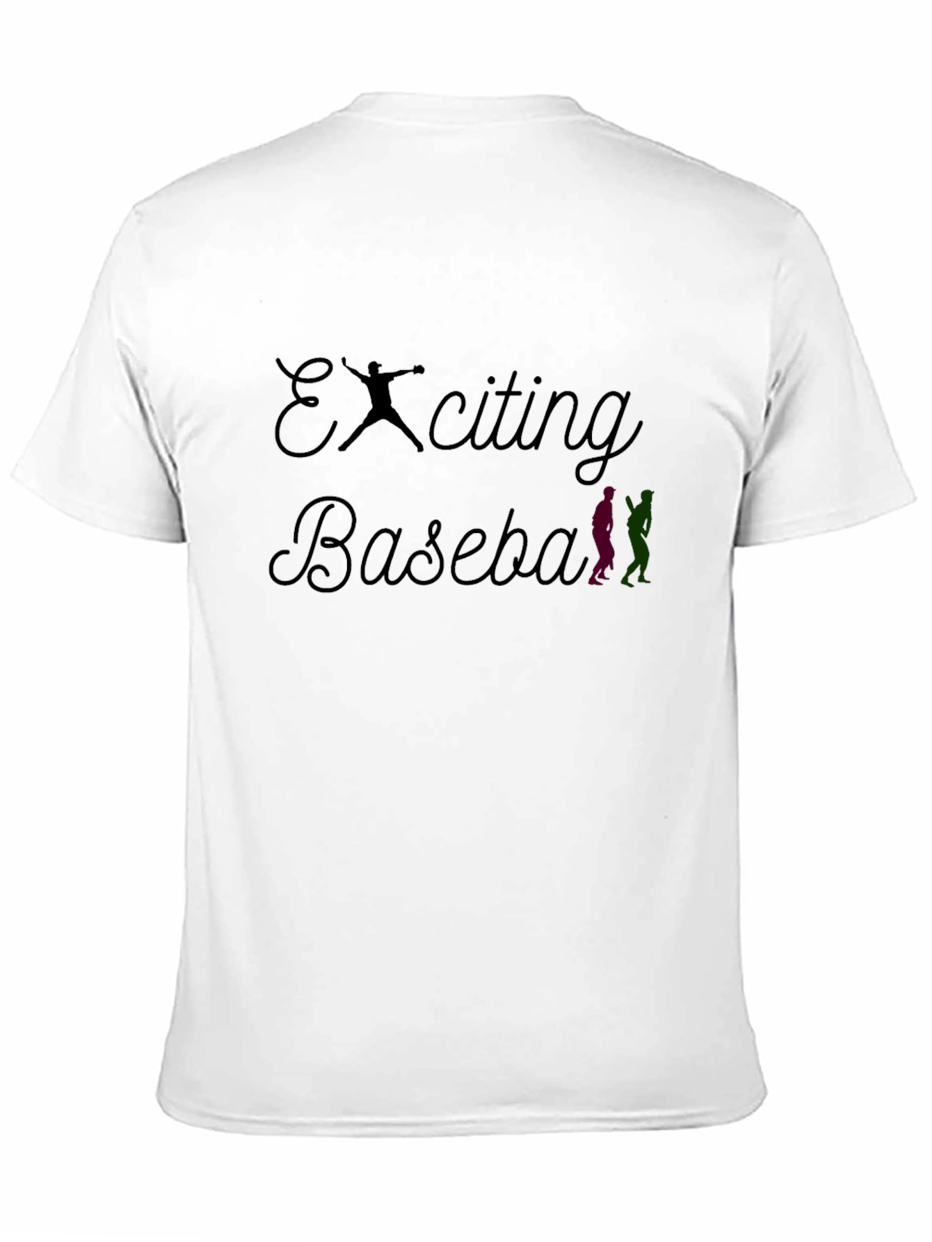Black Exciting Baseball Graphic Tee - Black T-Shirt view 11
