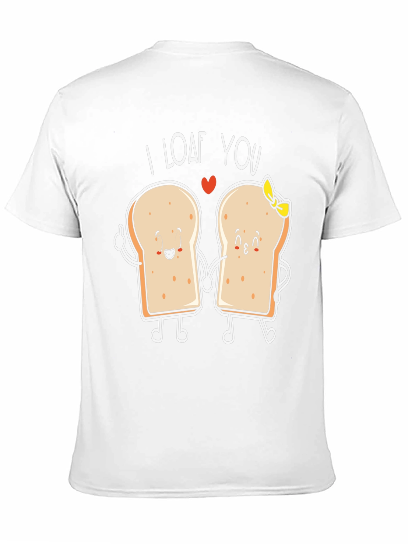 Black I Loaf You Graphic Tee - Bread Lovers Gift view 11