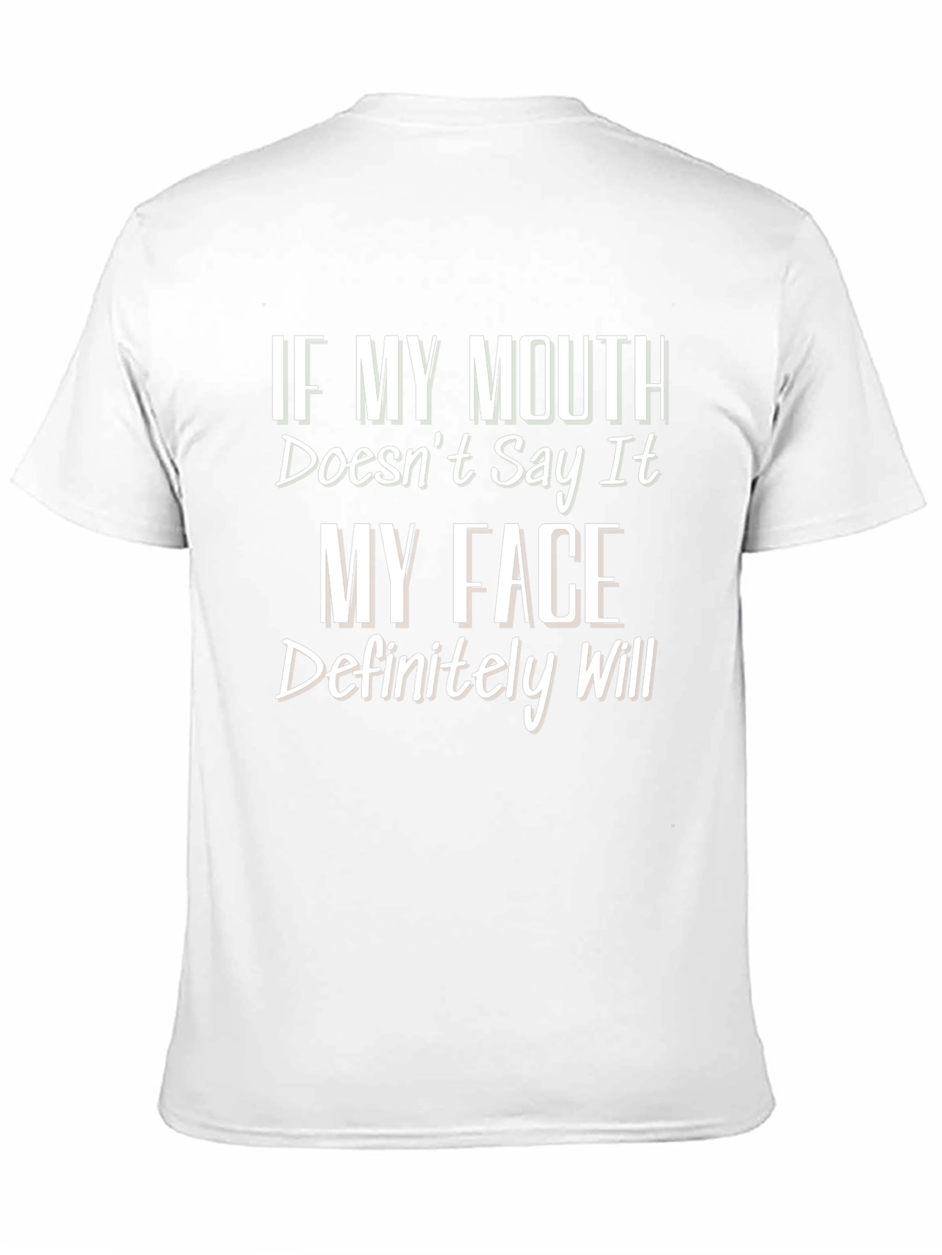 Black Funny Graphic T-Shirt - If My Mouth Doesn't Say It view 11