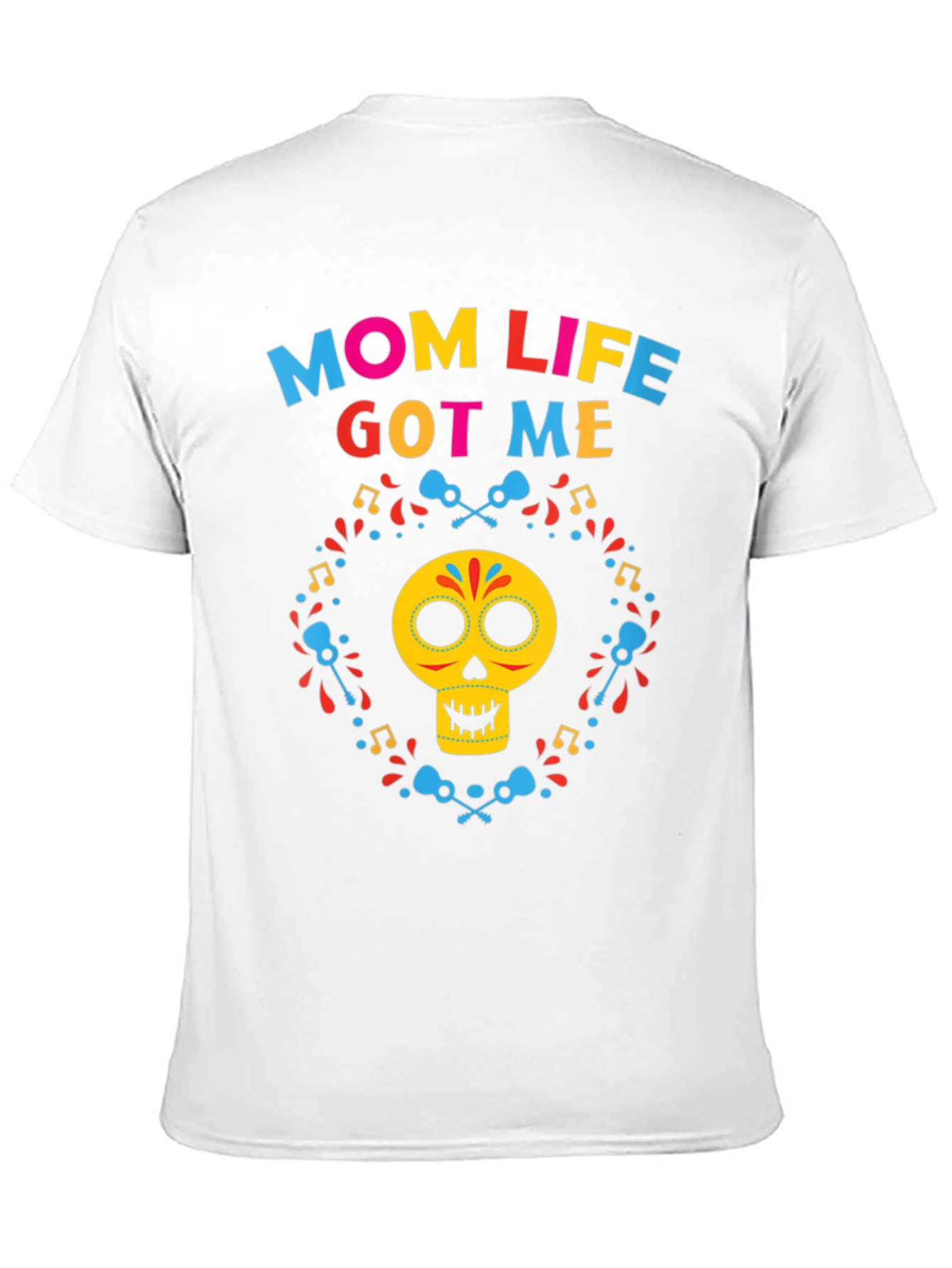 Black Mom Life Got Me Day of the Dead T-Shirt view 11