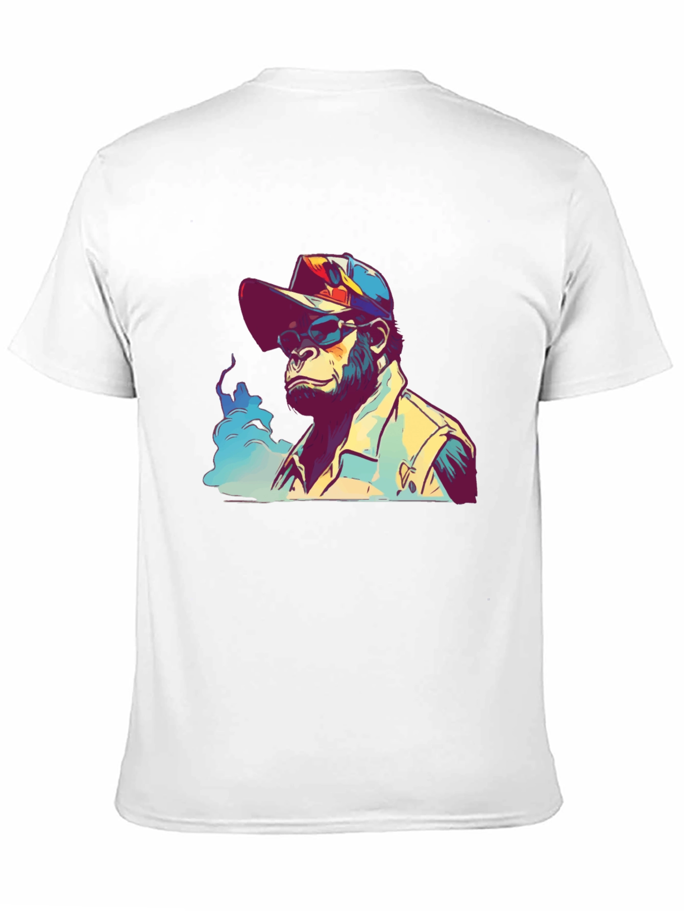 Black Cool Ape Graphic T-Shirt view 11