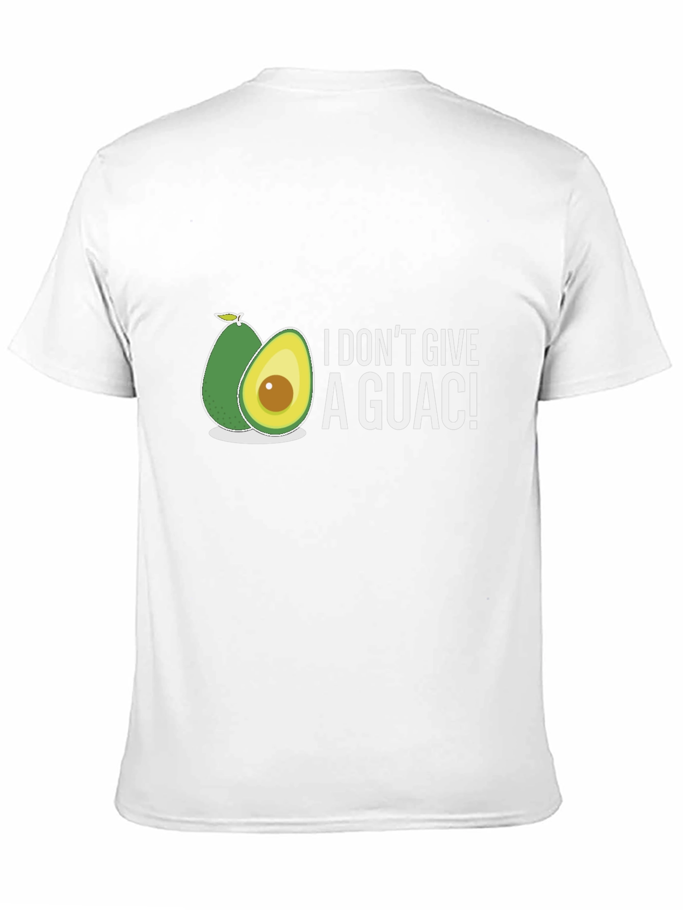 Black I Don't Give A Guac! Funny Avocado Graphic T-Shirt view 11
