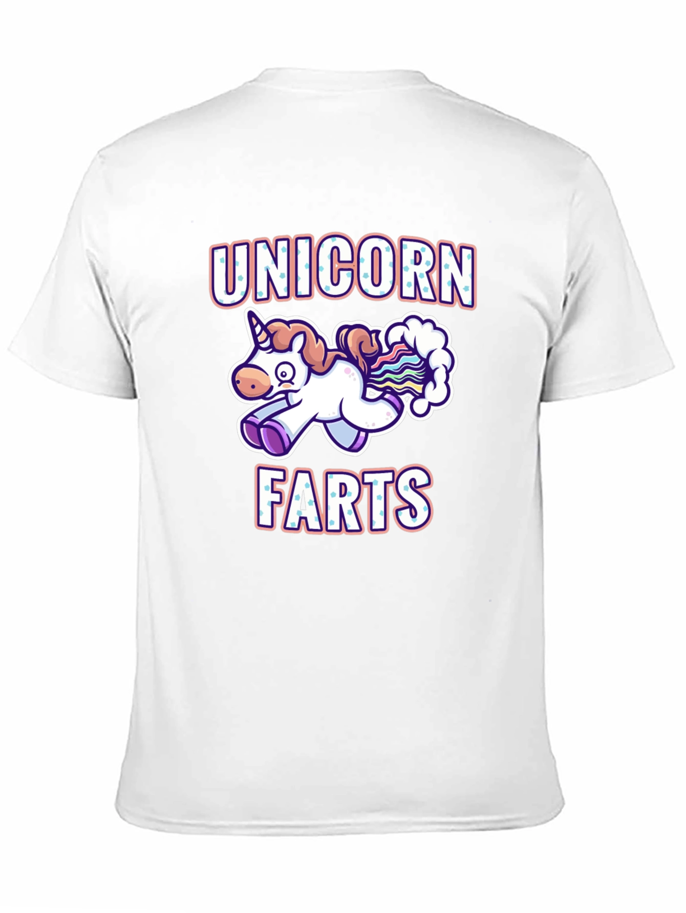 Black Unicorn Farts T-Shirt - Funny Cartoon Graphic Tee view 11